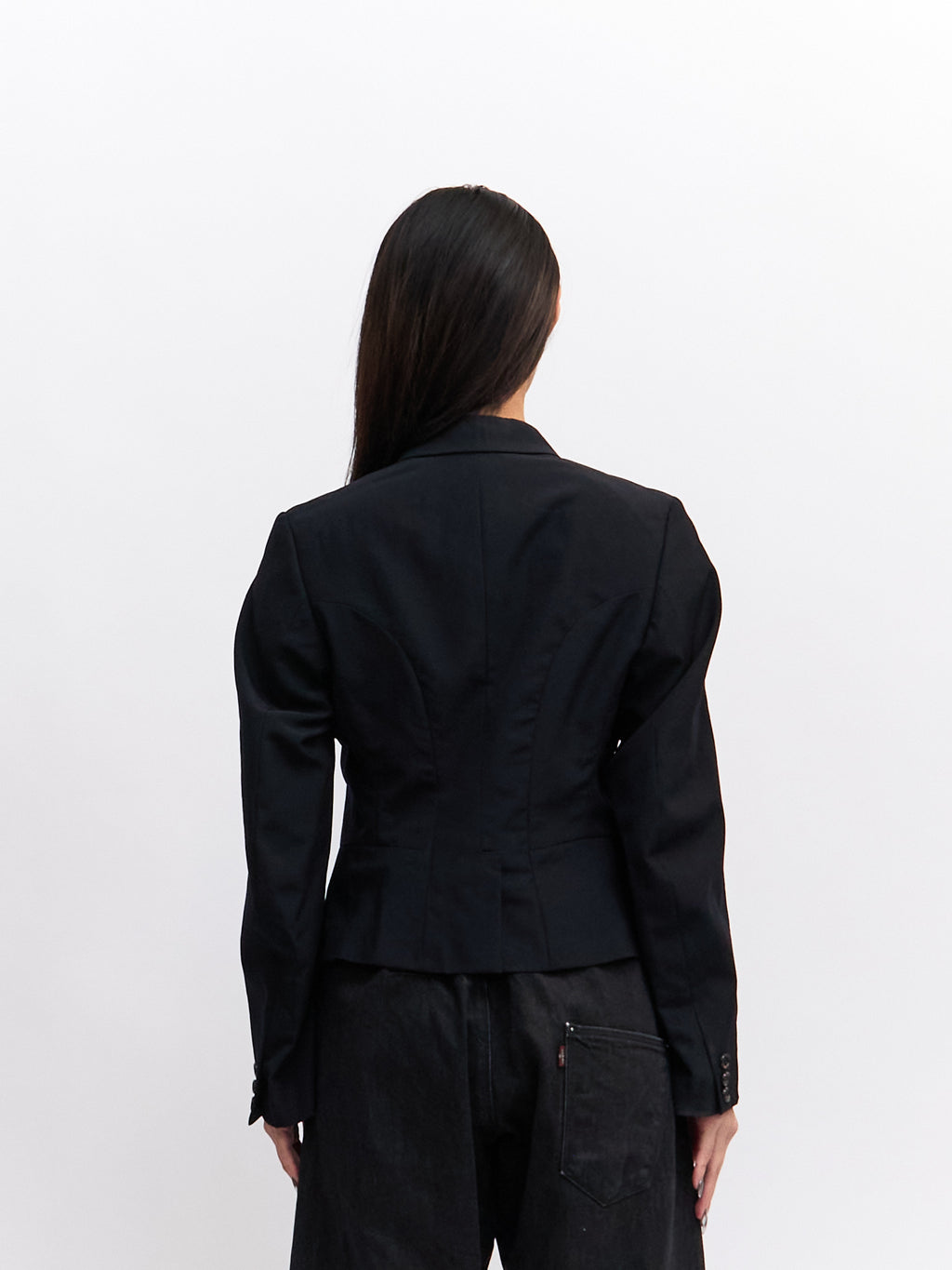 Comme des Garcons Black Cropped Blazer