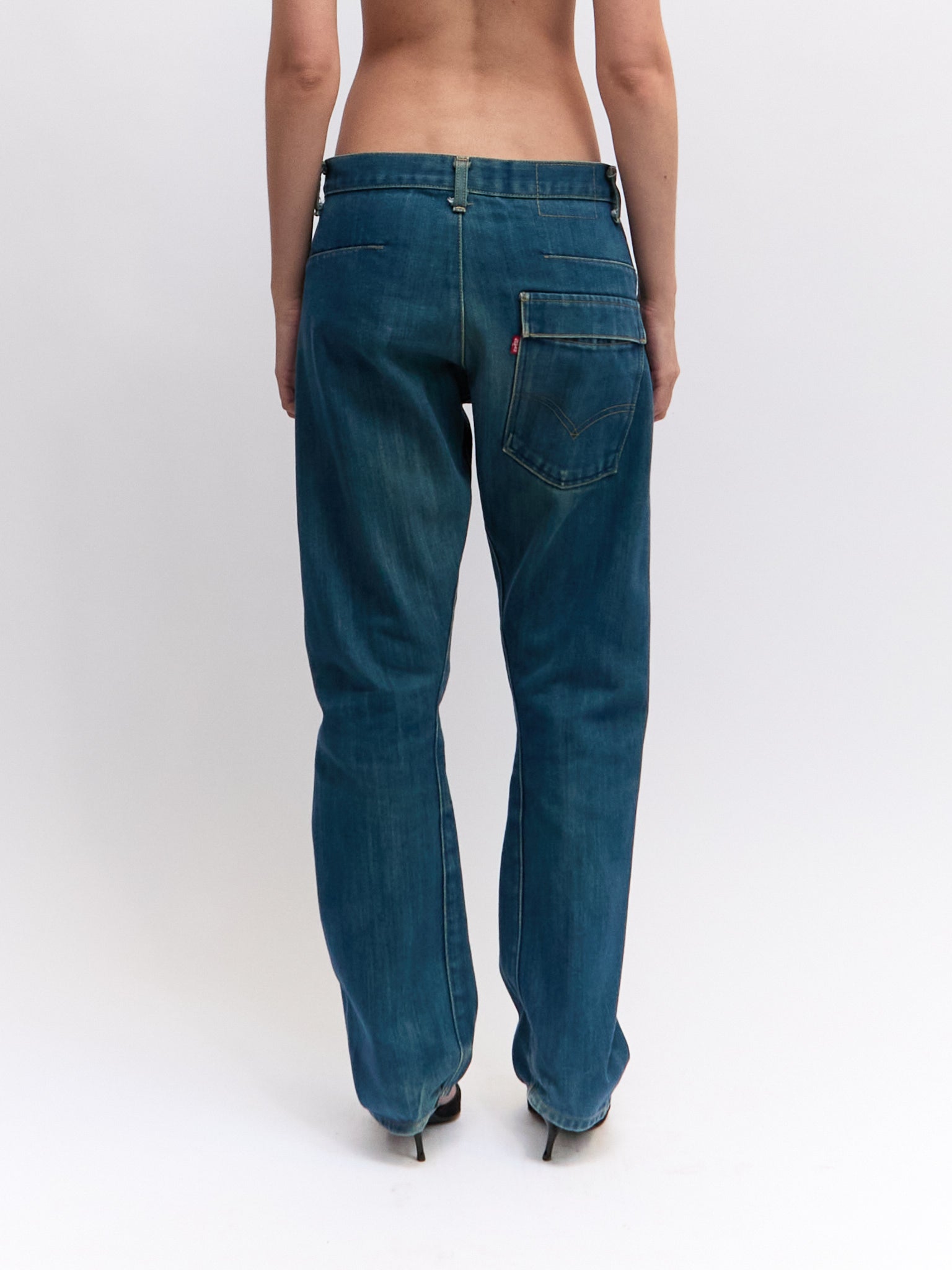 Levi’s Engineered Dark Wash Single Pocket Jeans