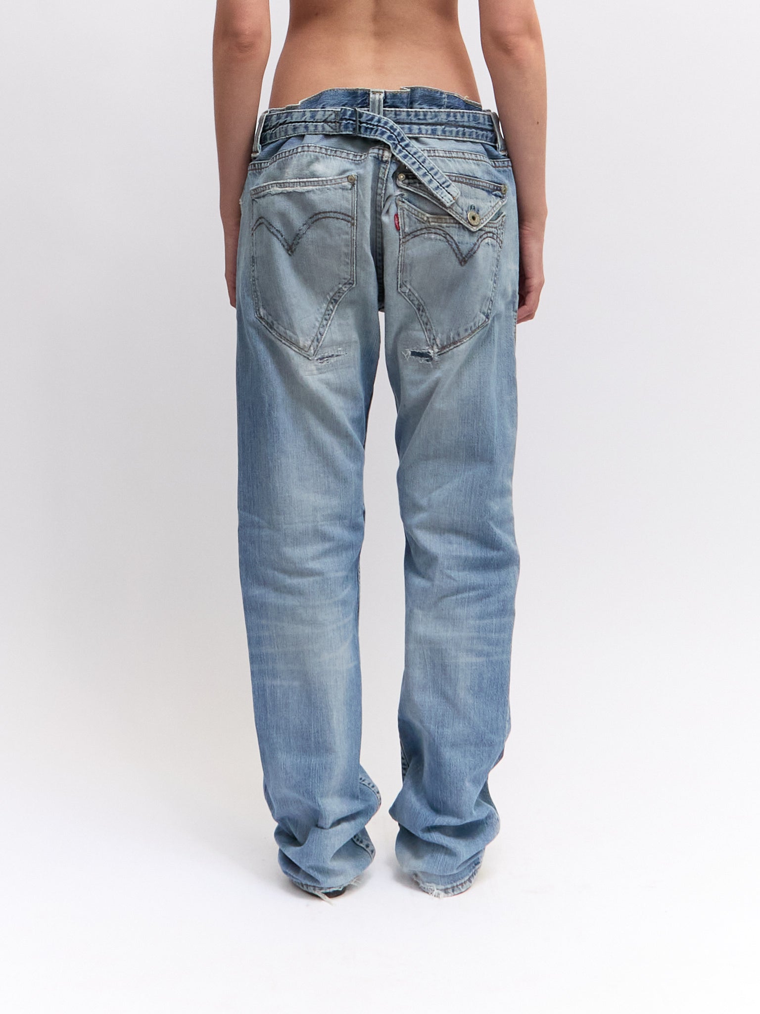Levi’s Engineered Distressed Strap Jeans