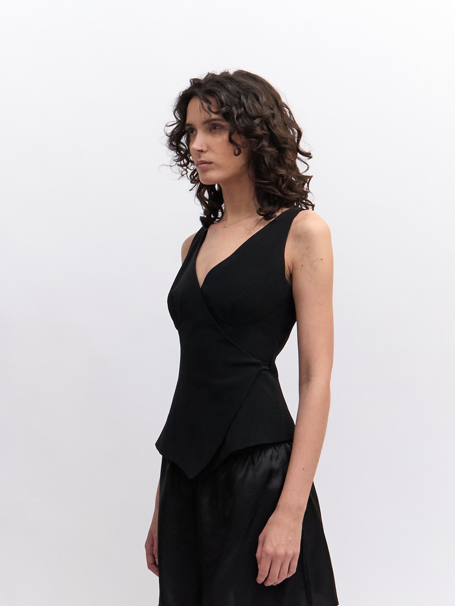 90’s Donna Karan Black Vest