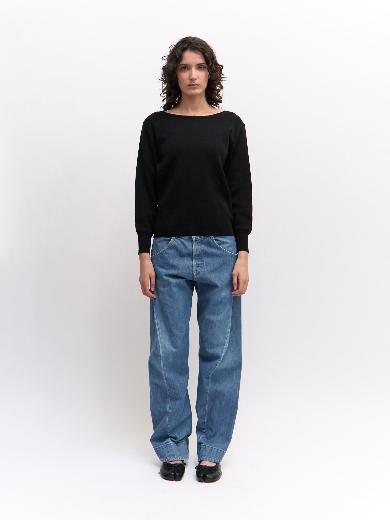 Comme des Garcons Black Wool Sweater