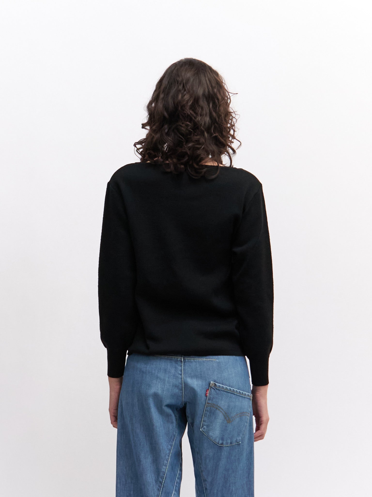 Comme des Garcons Black Wool Sweater
