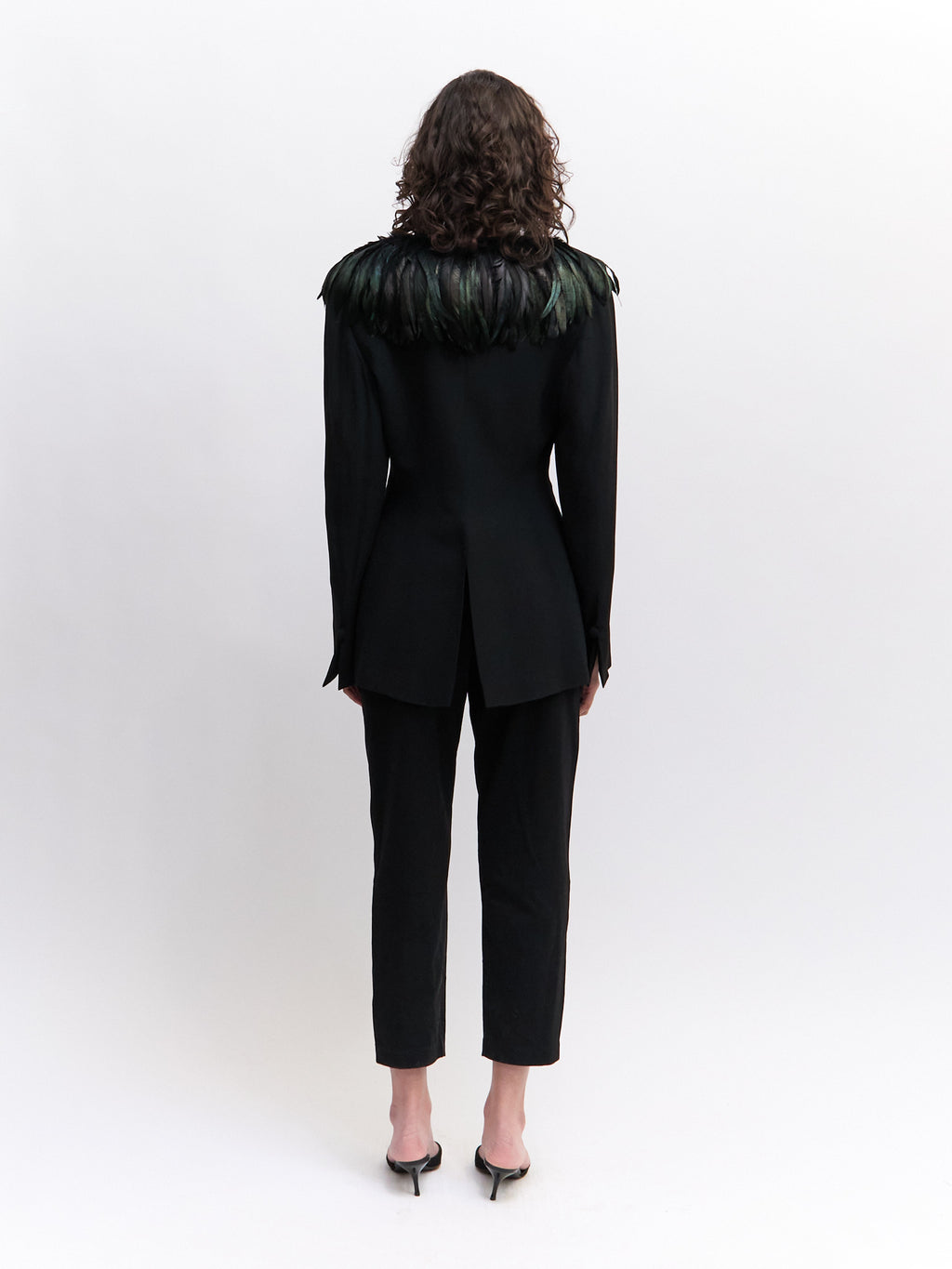 90's Sophie Sitbon Feathered Blazer