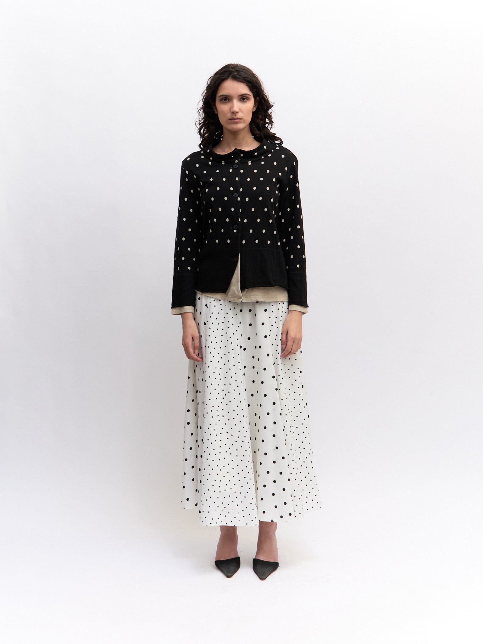 Vintage Polka Dot Cardigan