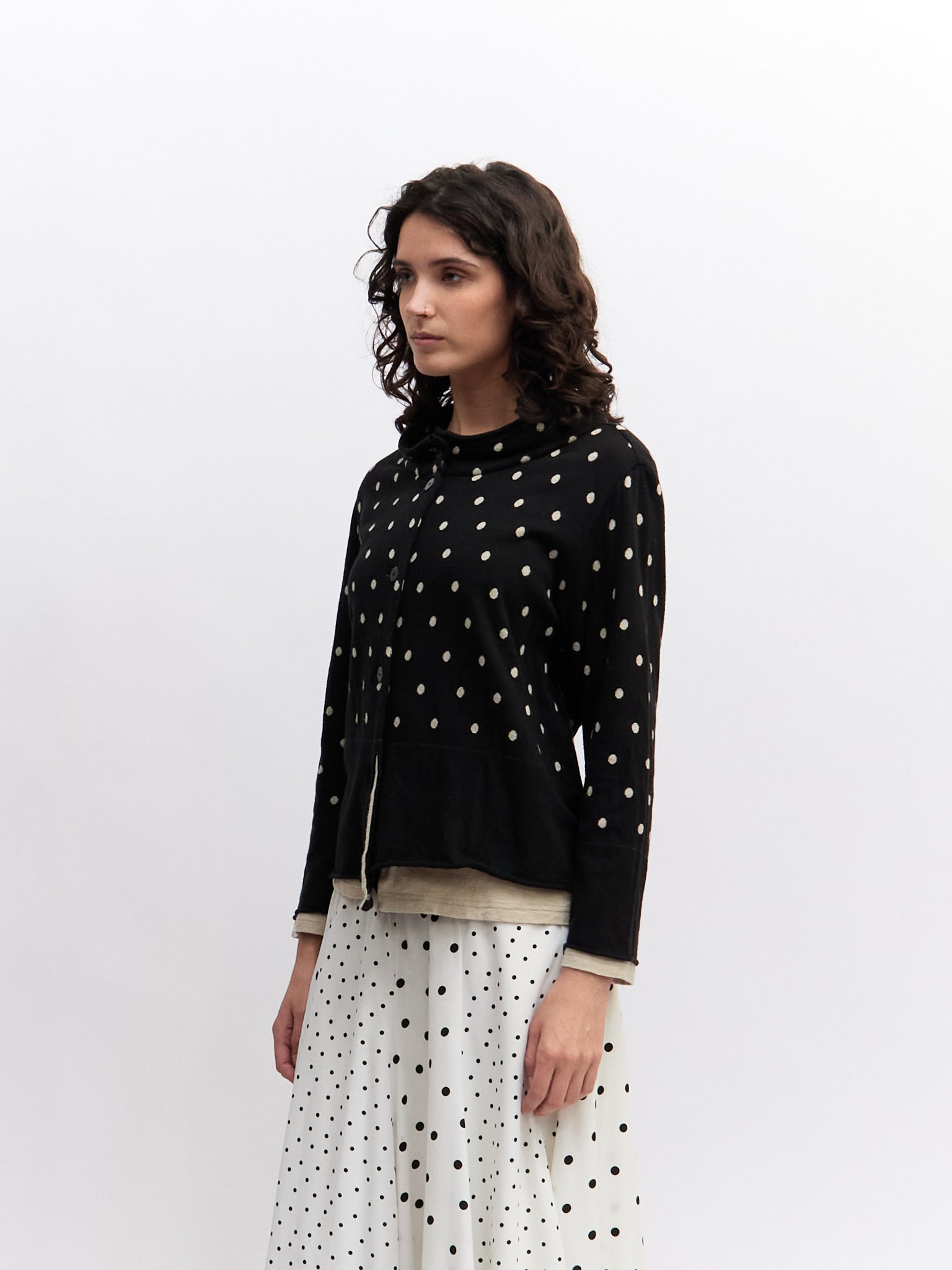 Vintage Polka Dot Cardigan