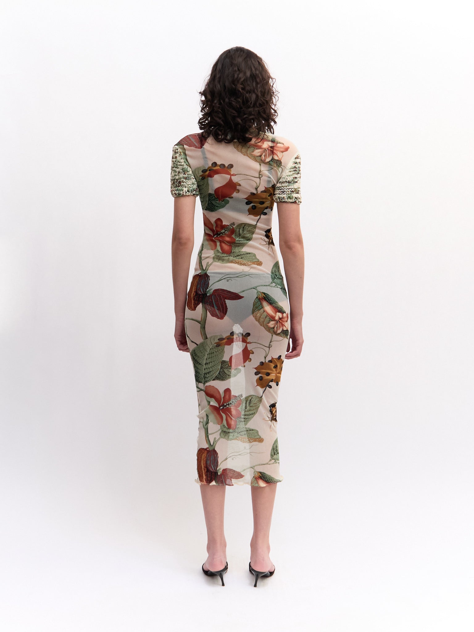 Vintage Jean Paul Gaultier Floral Mesh Dress