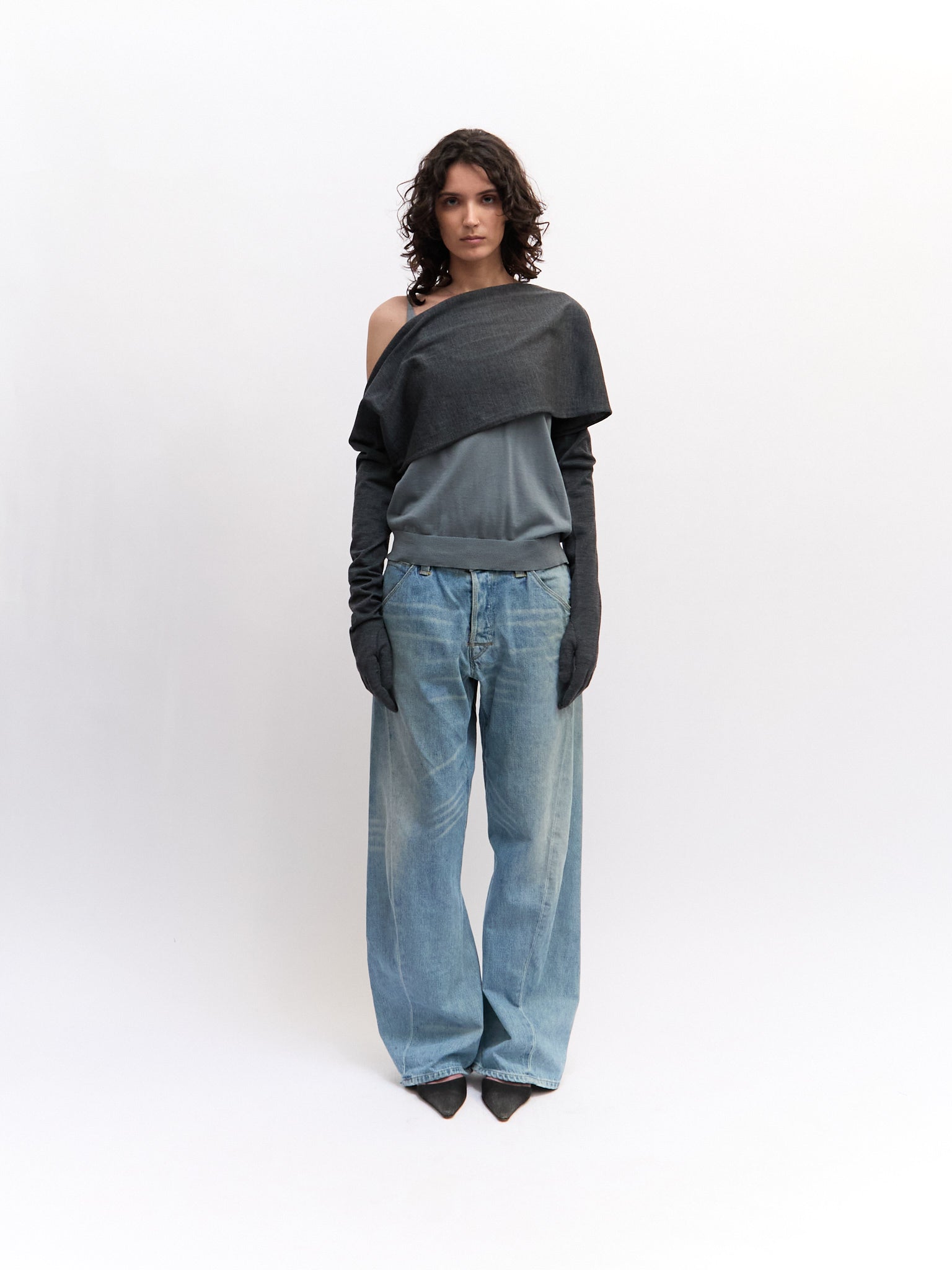 Comme des Garçons Wool Bolero with Gloves