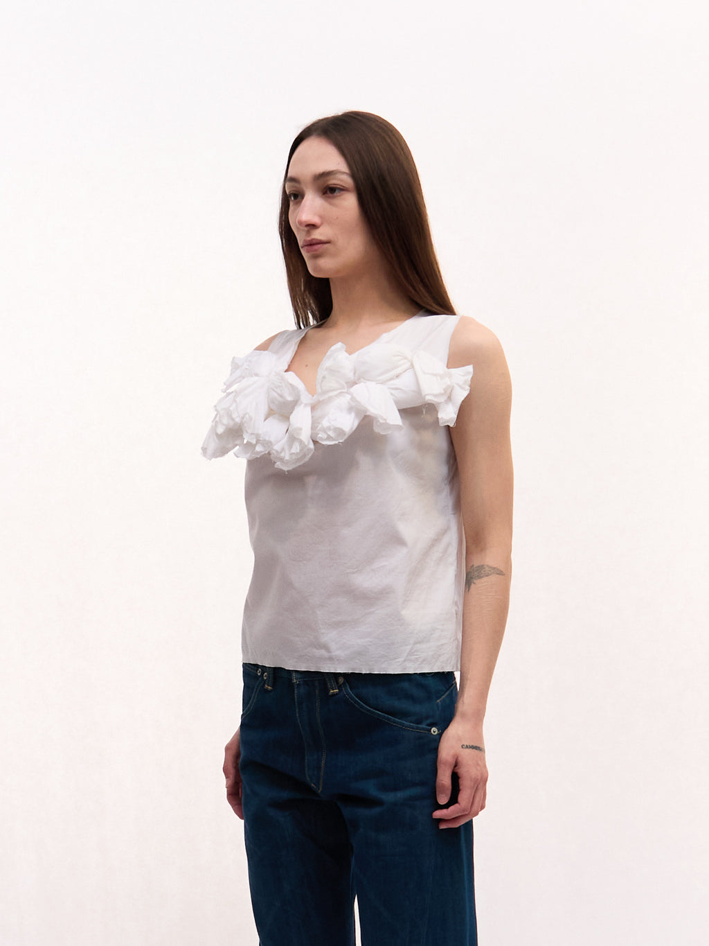 Comme des Garçons White 3D Tank