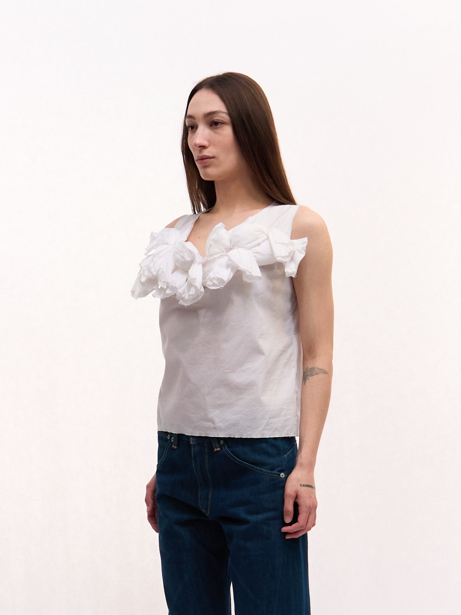Comme des Garçons White 3D Tank