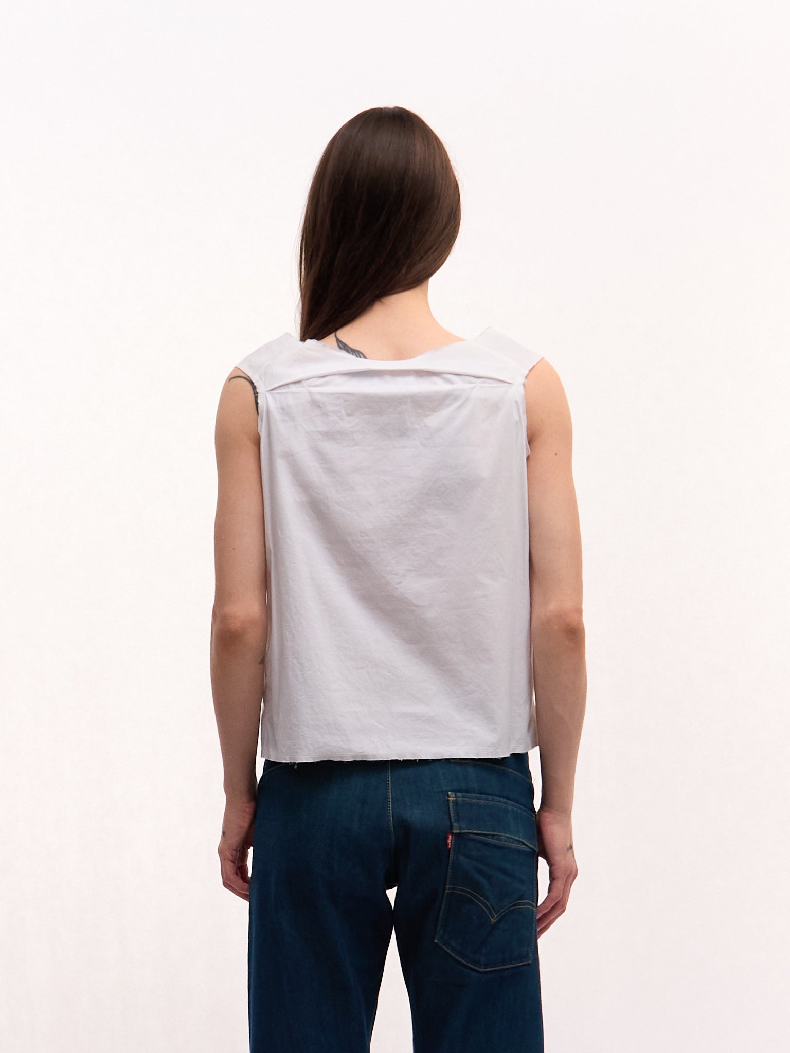 Comme des Garçons White 3D Tank
