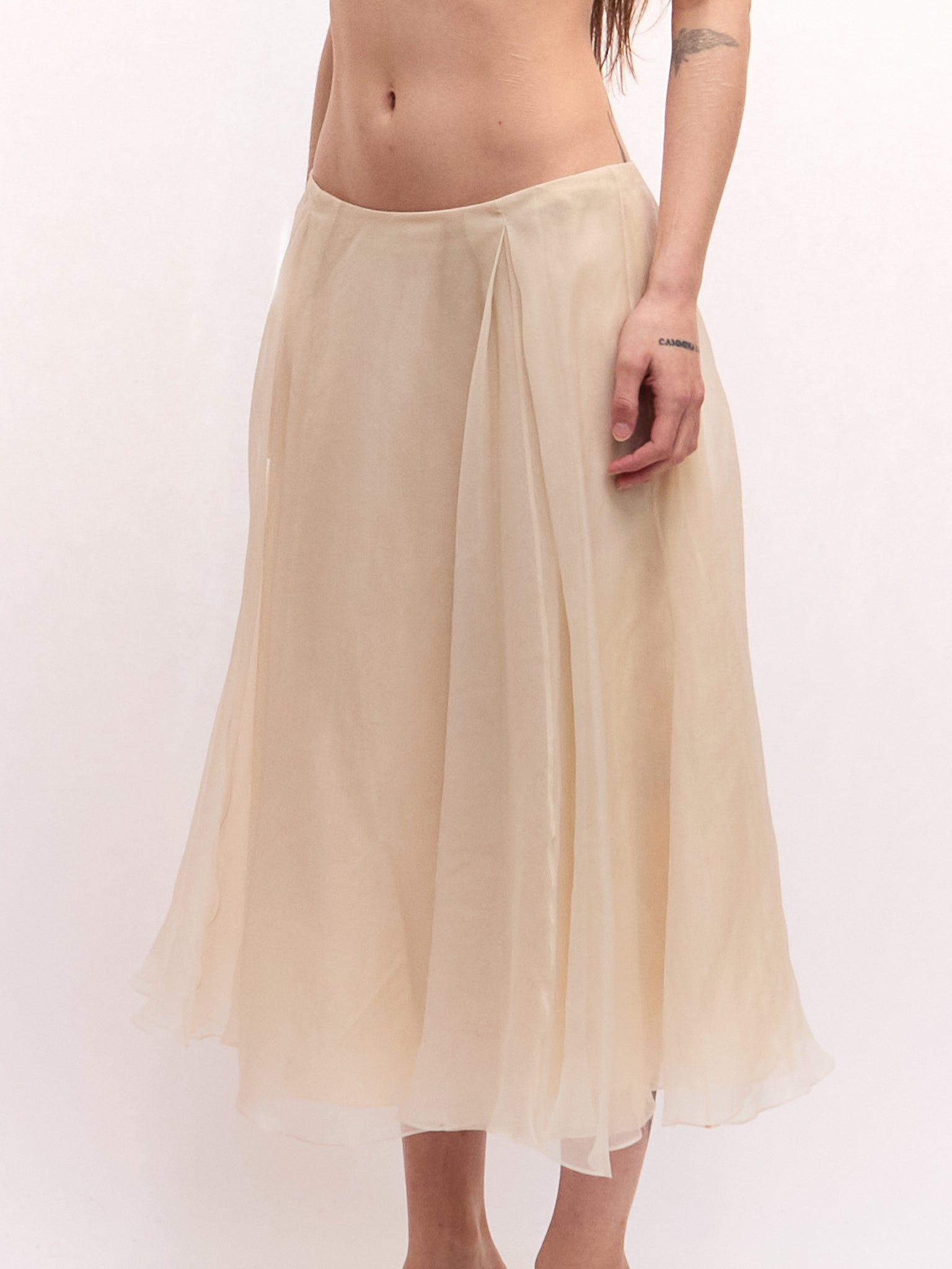 Ralph Lauren Purple Label Chiffon Skirt
