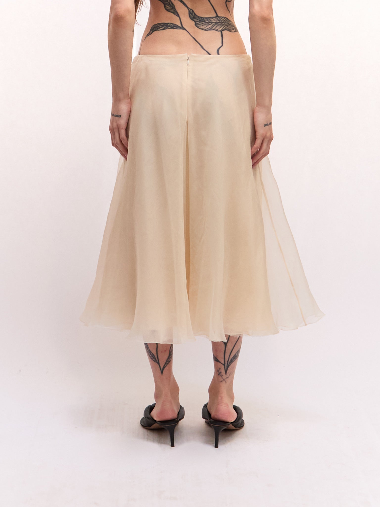 Ralph Lauren Purple Label Chiffon Skirt