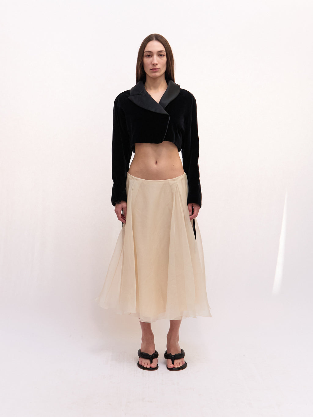 Ralph Lauren Purple Label Chiffon Skirt