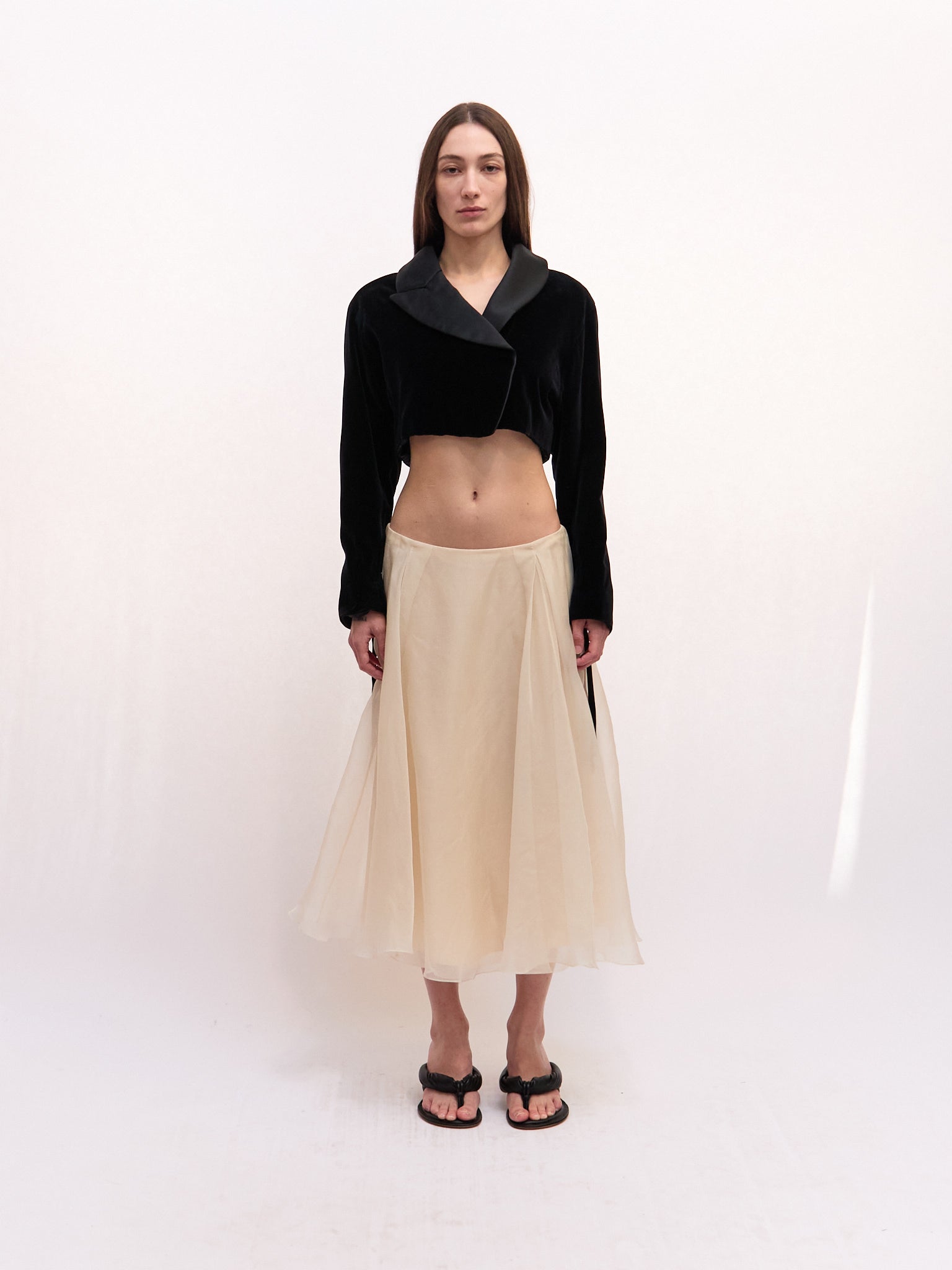 Ralph Lauren Purple Label Chiffon Skirt