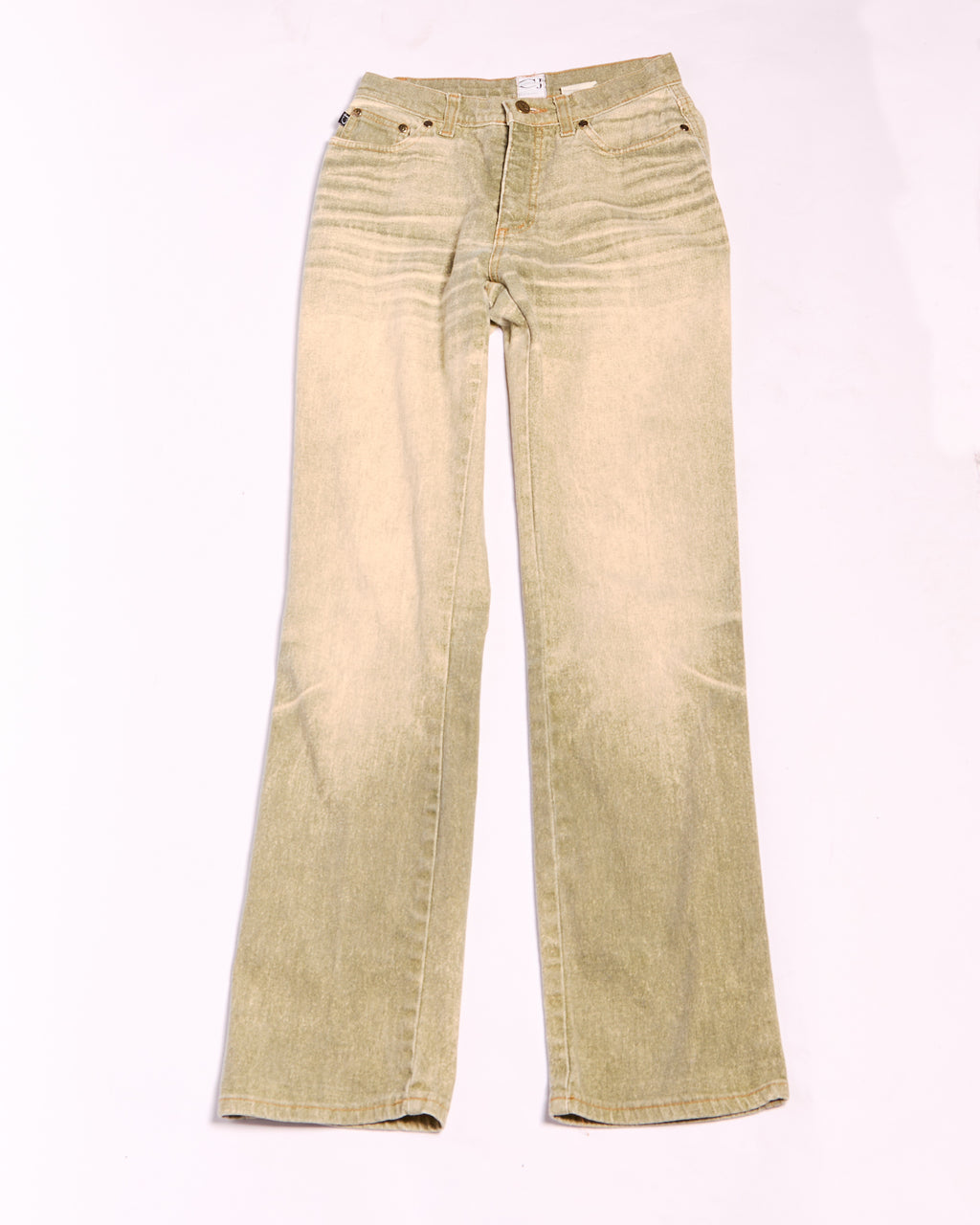 Just Cavalli Green Distressed Jeans Size S W26