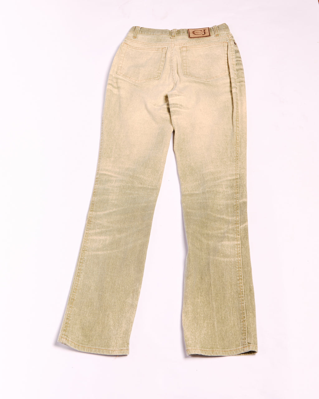 Just Cavalli Green Distressed Jeans Size S W26