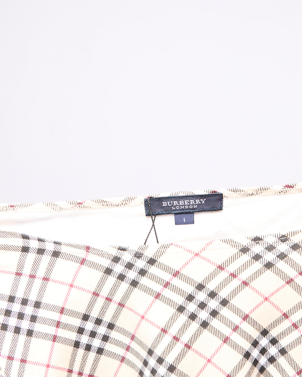 Burberry London Brown Nova Check Logo 3/4 Length Top