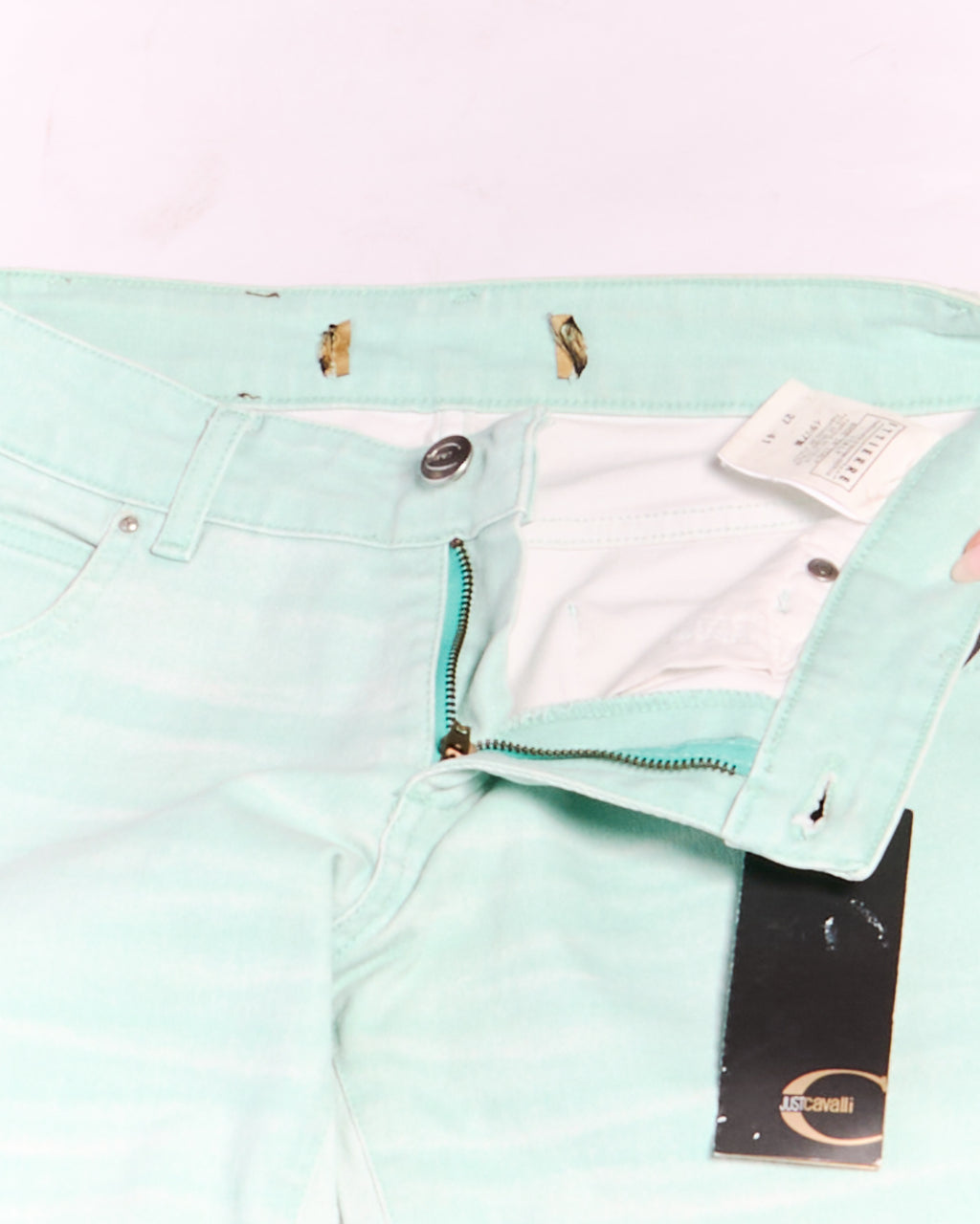 Just Cavalli Seafoam Green Jeans Size S W27