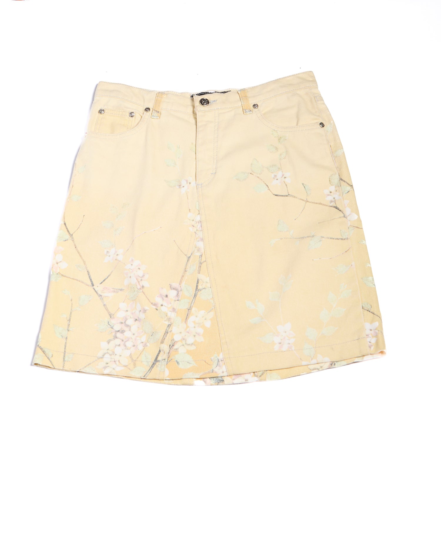 Roberto Cavalli Cherry Blossom Skirt Size L W32