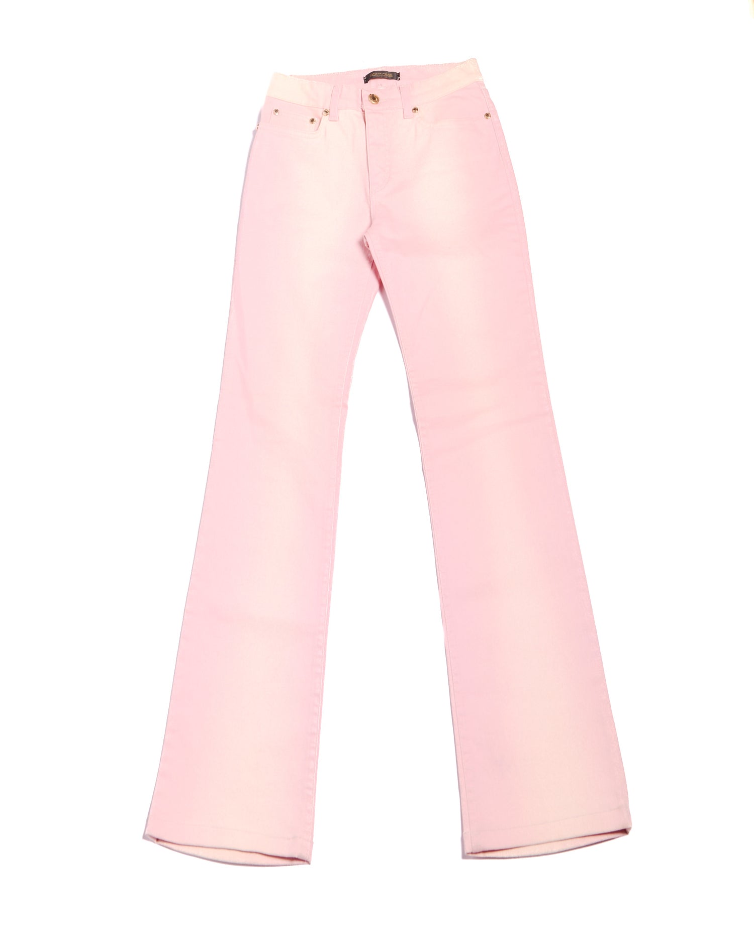 Roberto Cavalli Pink Gradient Jeans Size XS W25