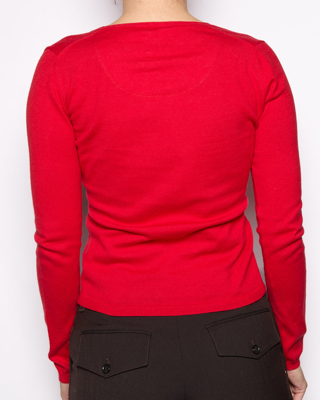 Burberry Red Cardigan