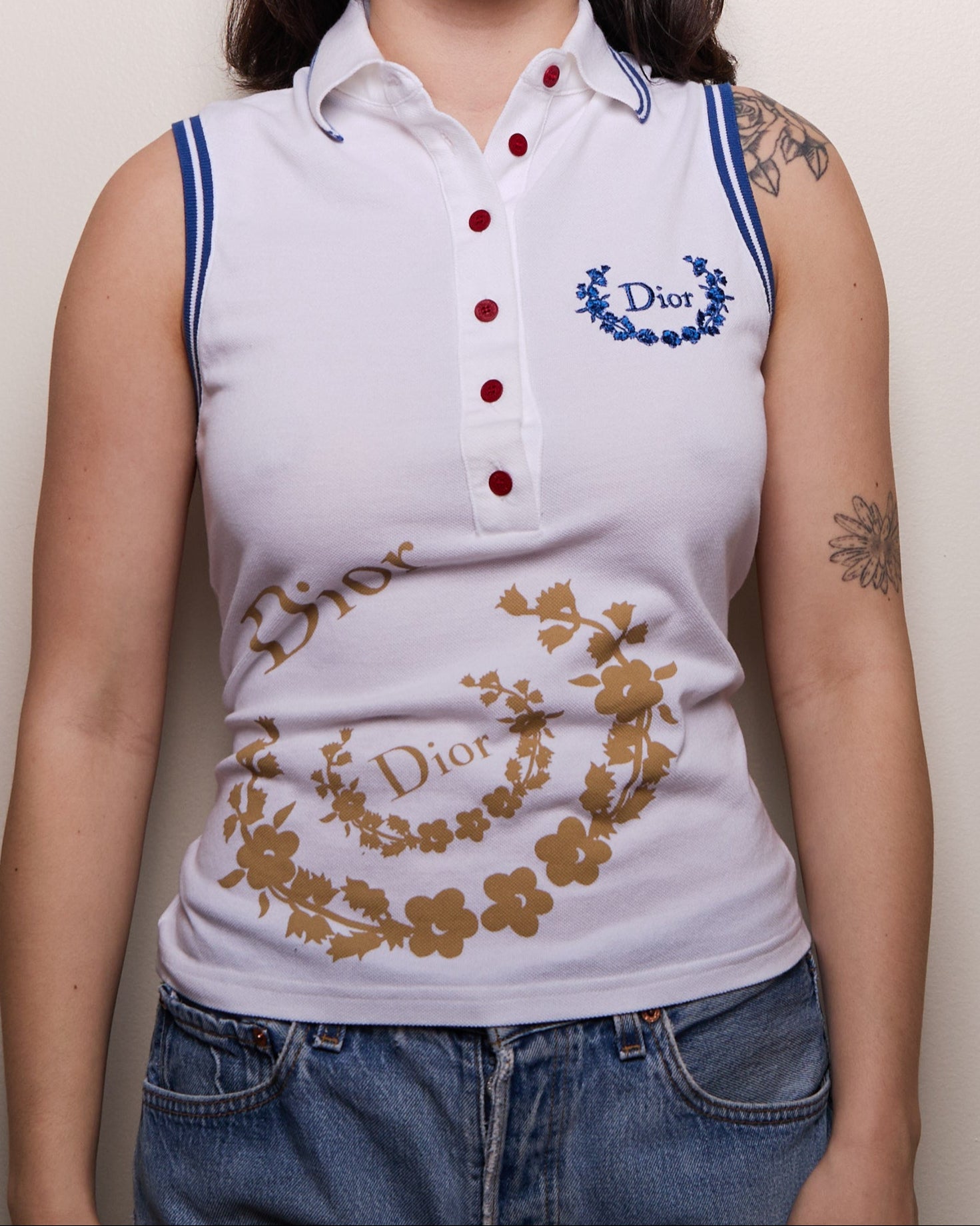 Christian Dior Sleeveless Polo by John Galliano