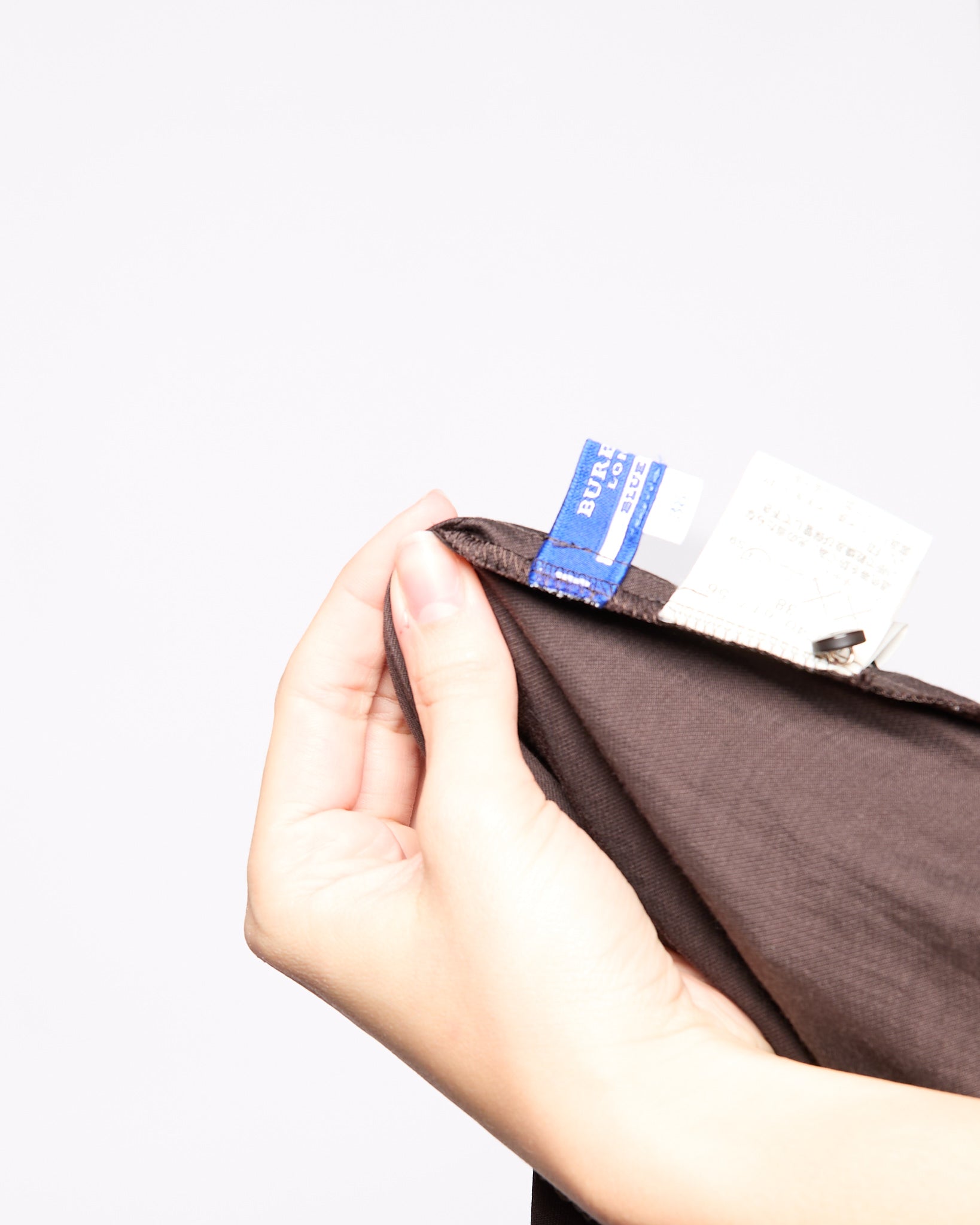 Burberry Brown Ruffle Tank