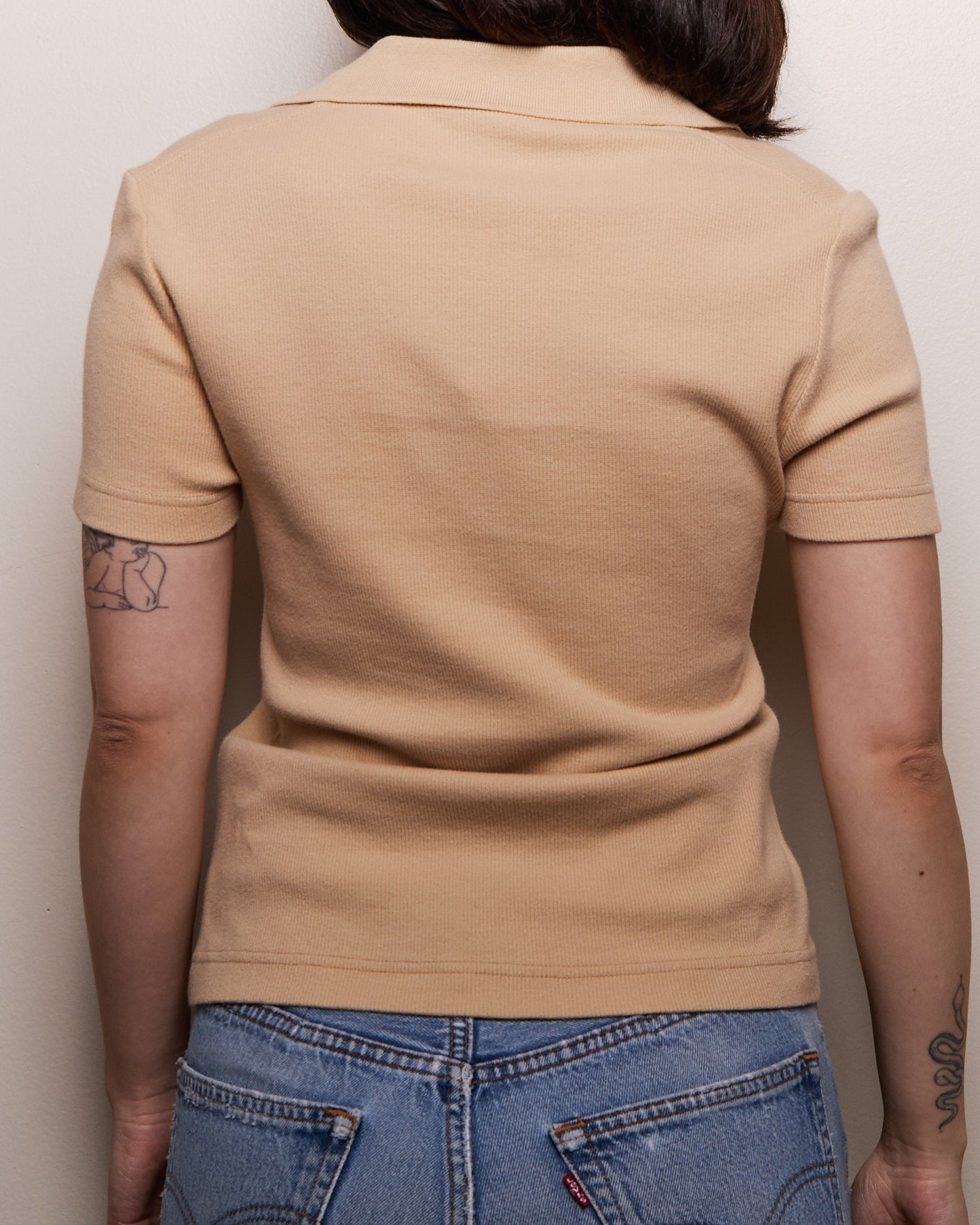 Gucci Beige Polo Logo Shirt