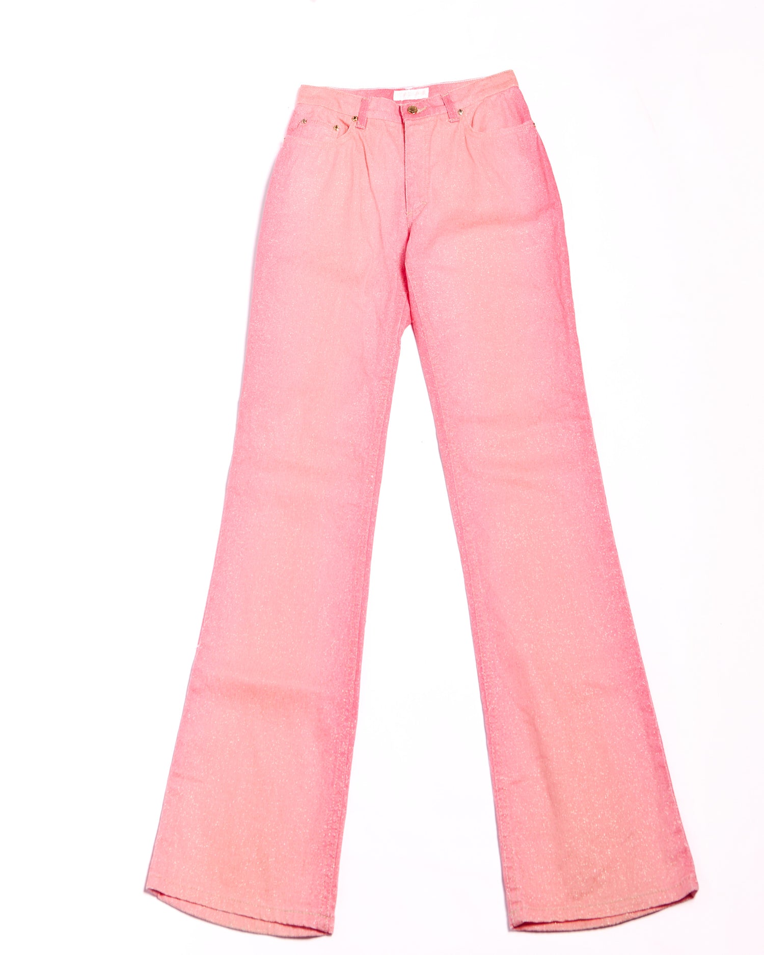 Roberto Cavalli Pink Sequin Jeans Size M W29