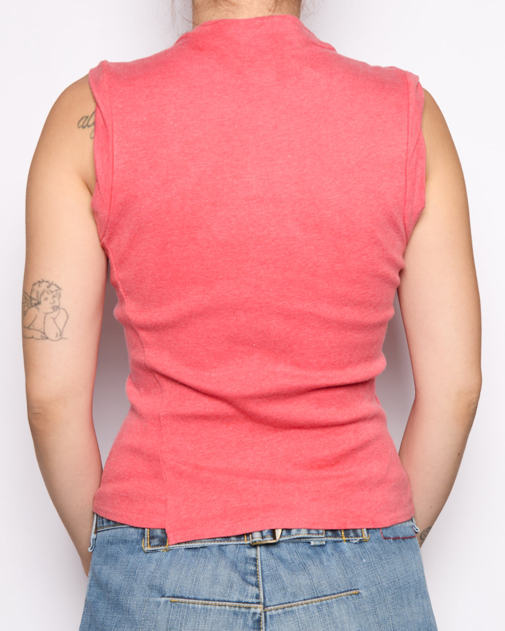 Burberry Salmon Twist Seam Tank Top