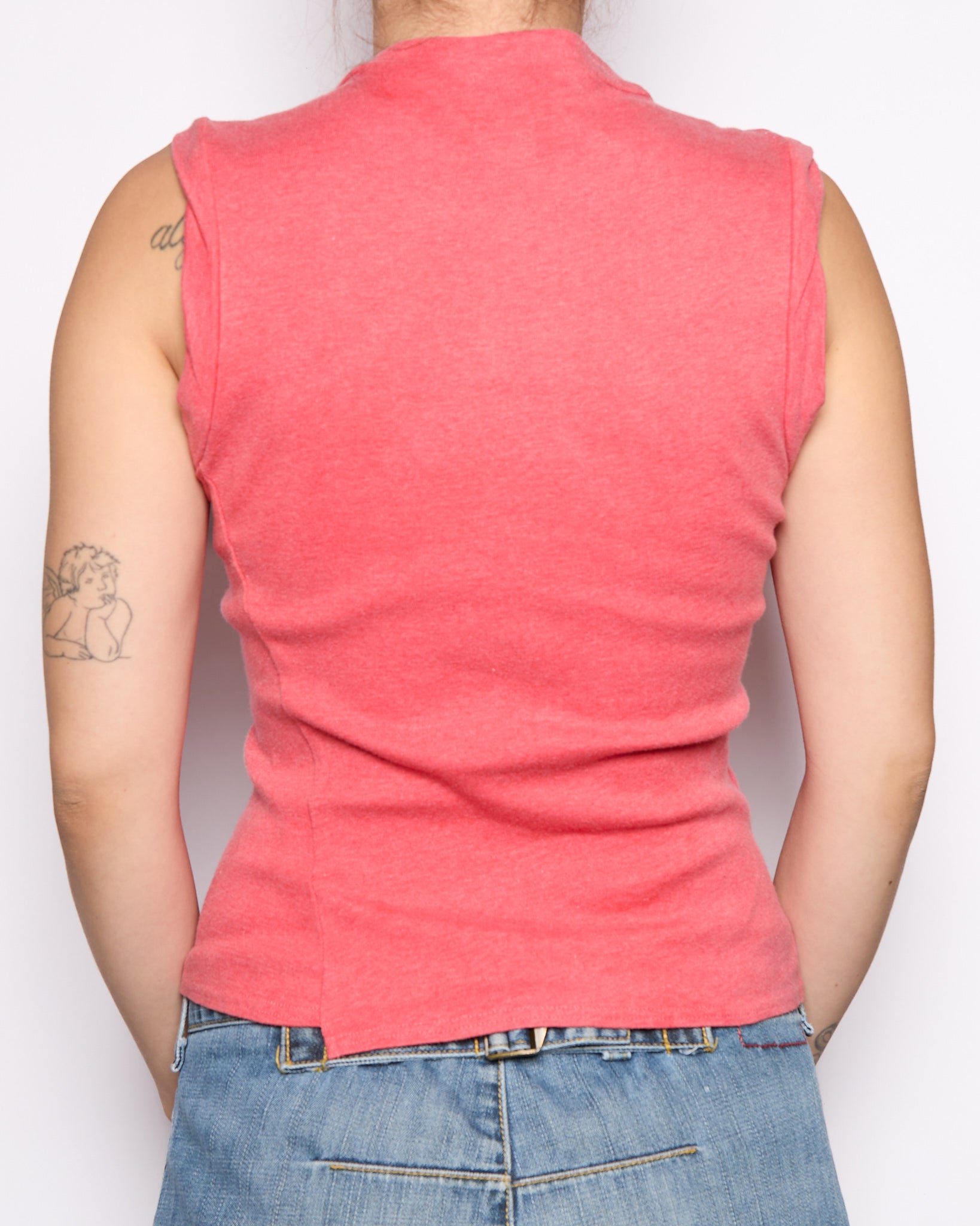 Burberry Salmon Twist Seam Tank Top