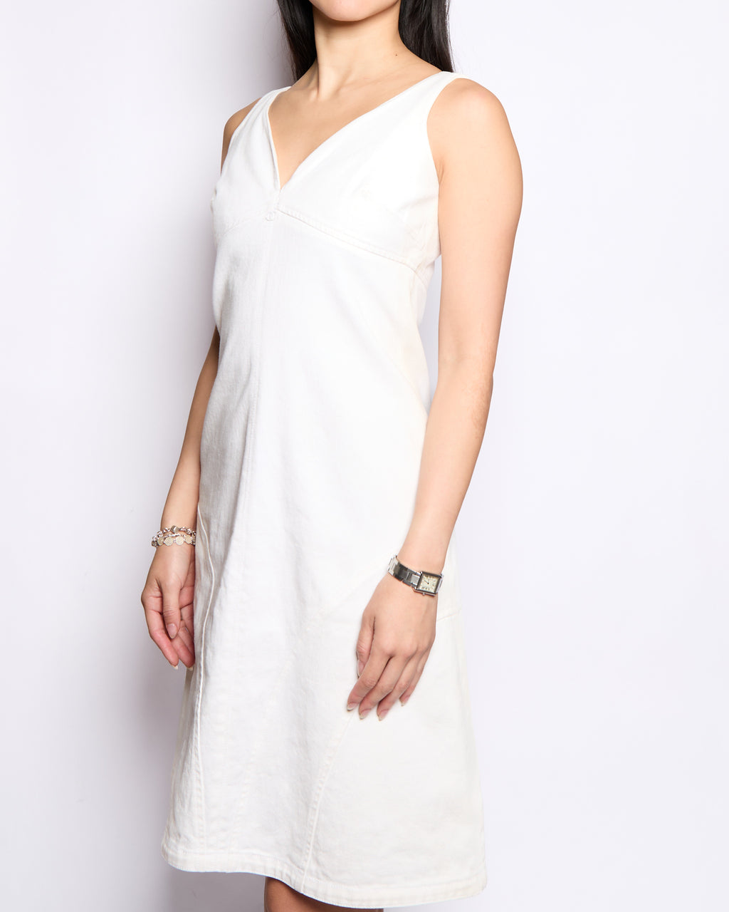 SS 2004, Chanel White Denim Dress