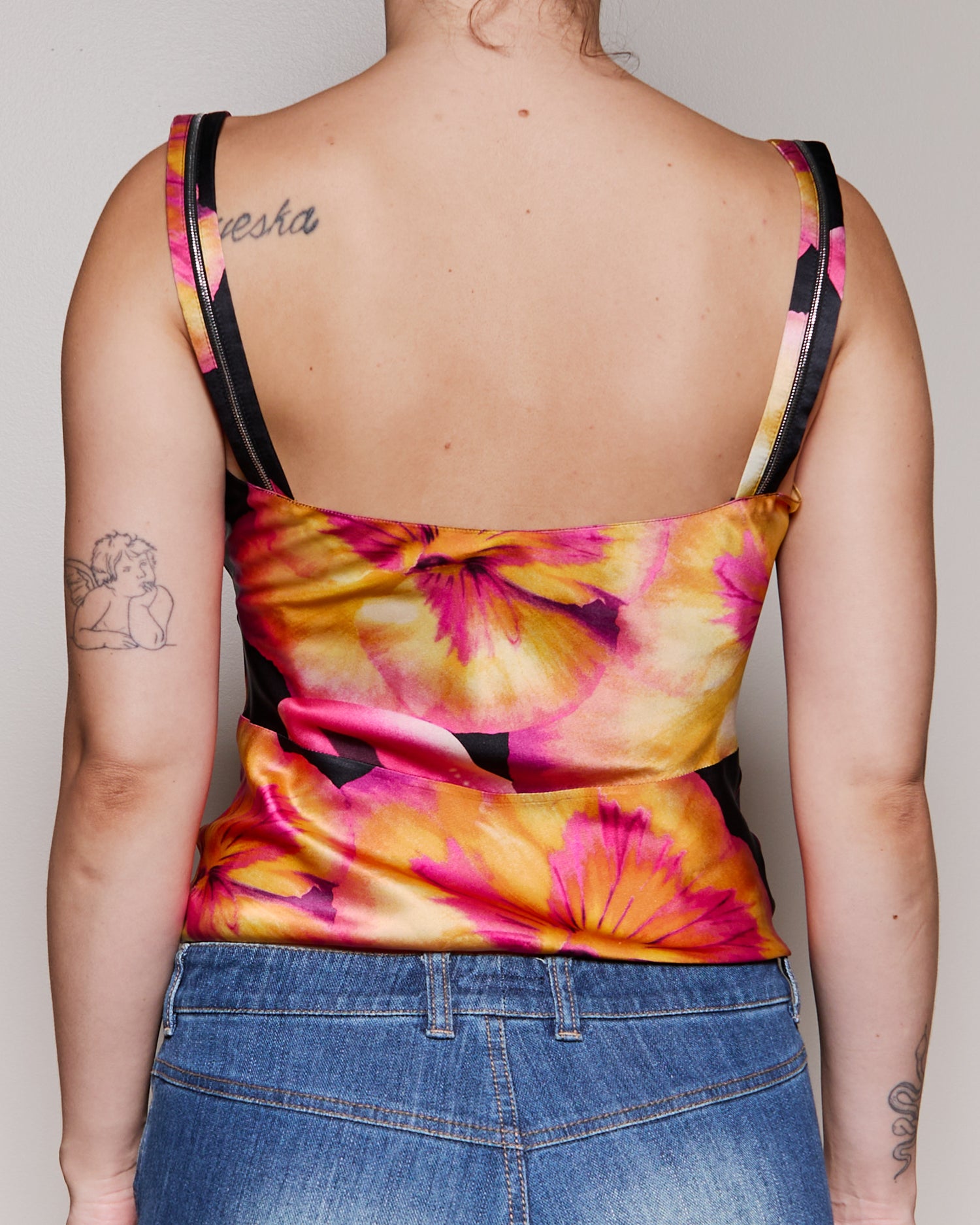 Christian Dior Lips Silk Cowl Neck Top by John Galindo