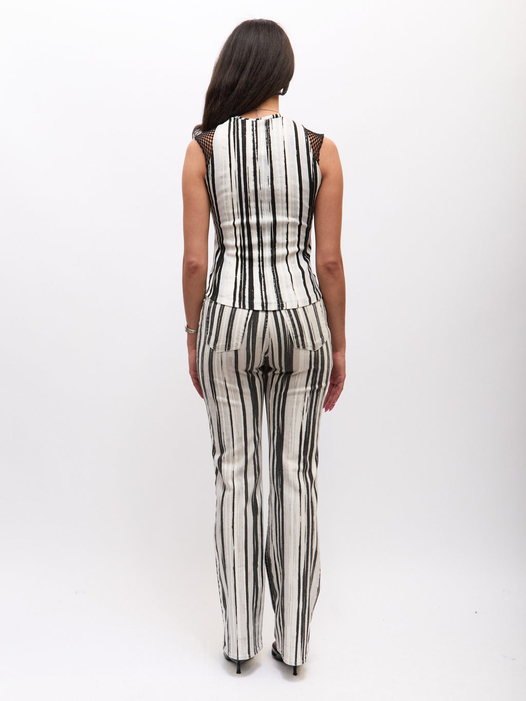 Just Cavalli Black White Stripe - TOP ONLY