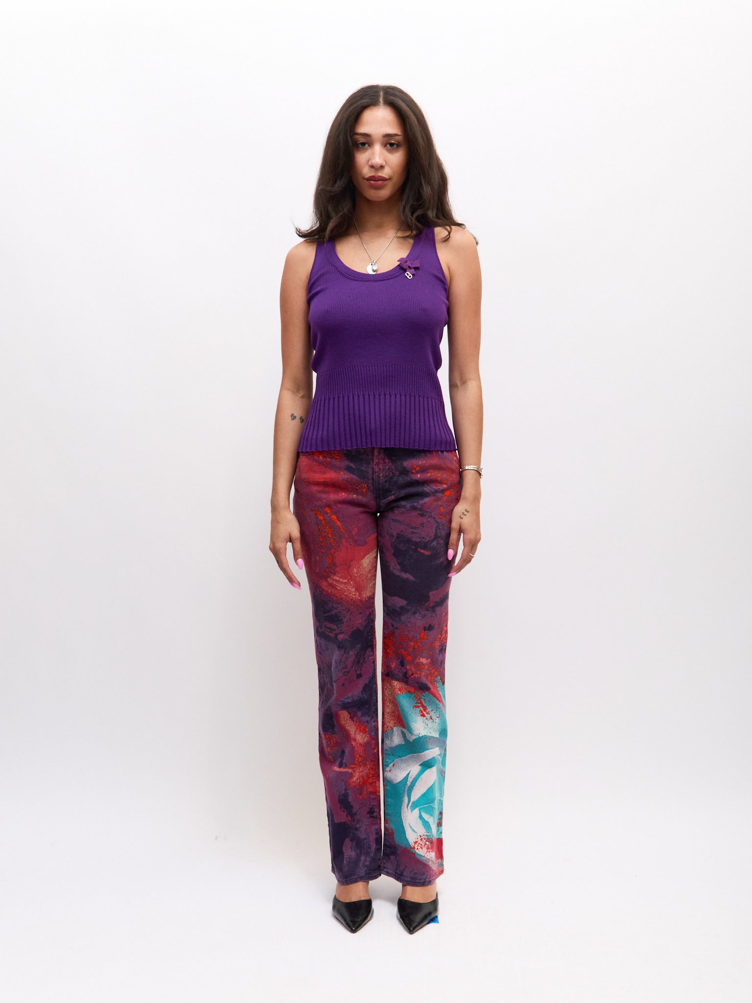 Just Cavalli Volcanic Print Jeans