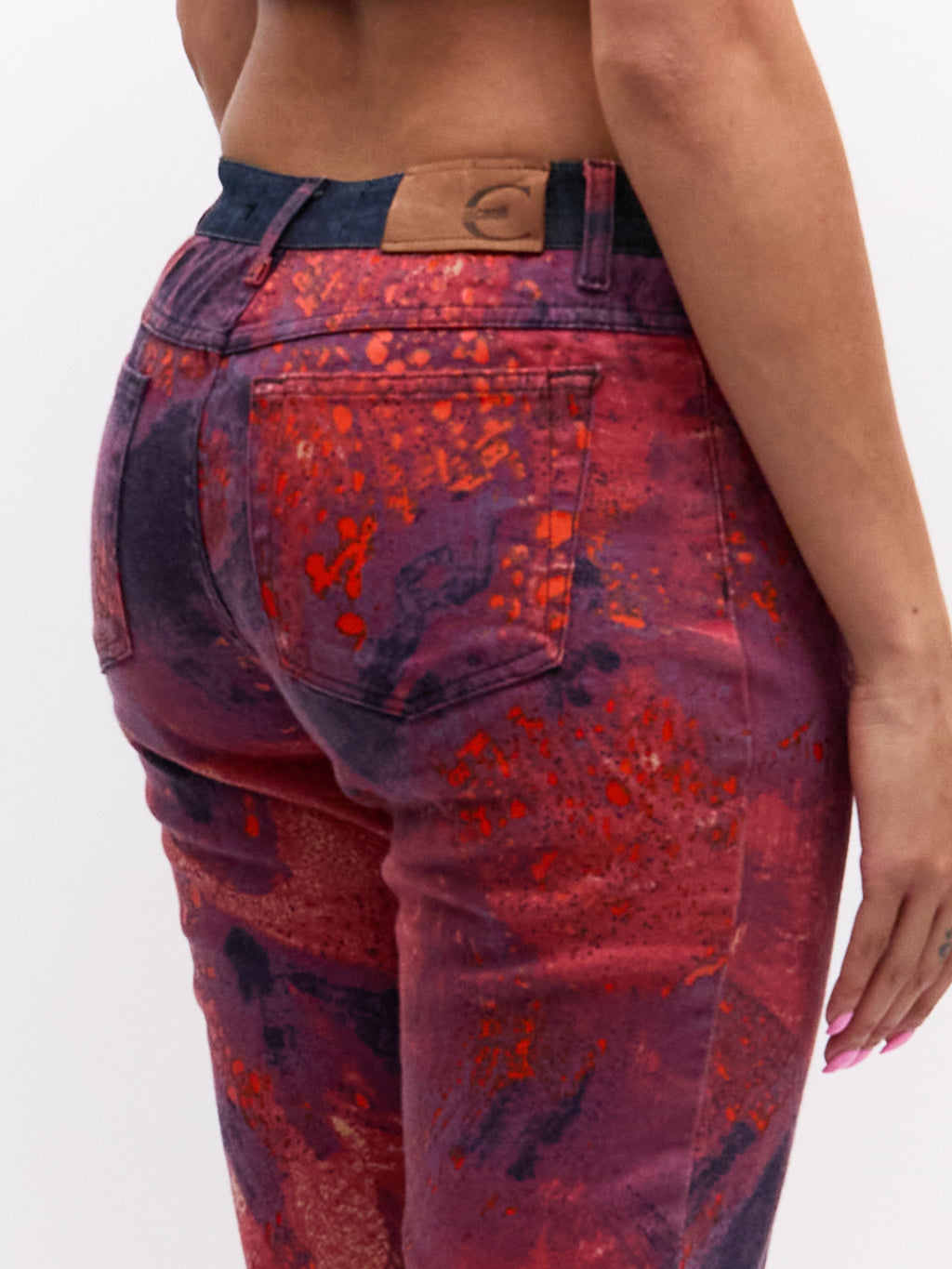 Just Cavalli Volcanic Print Jeans