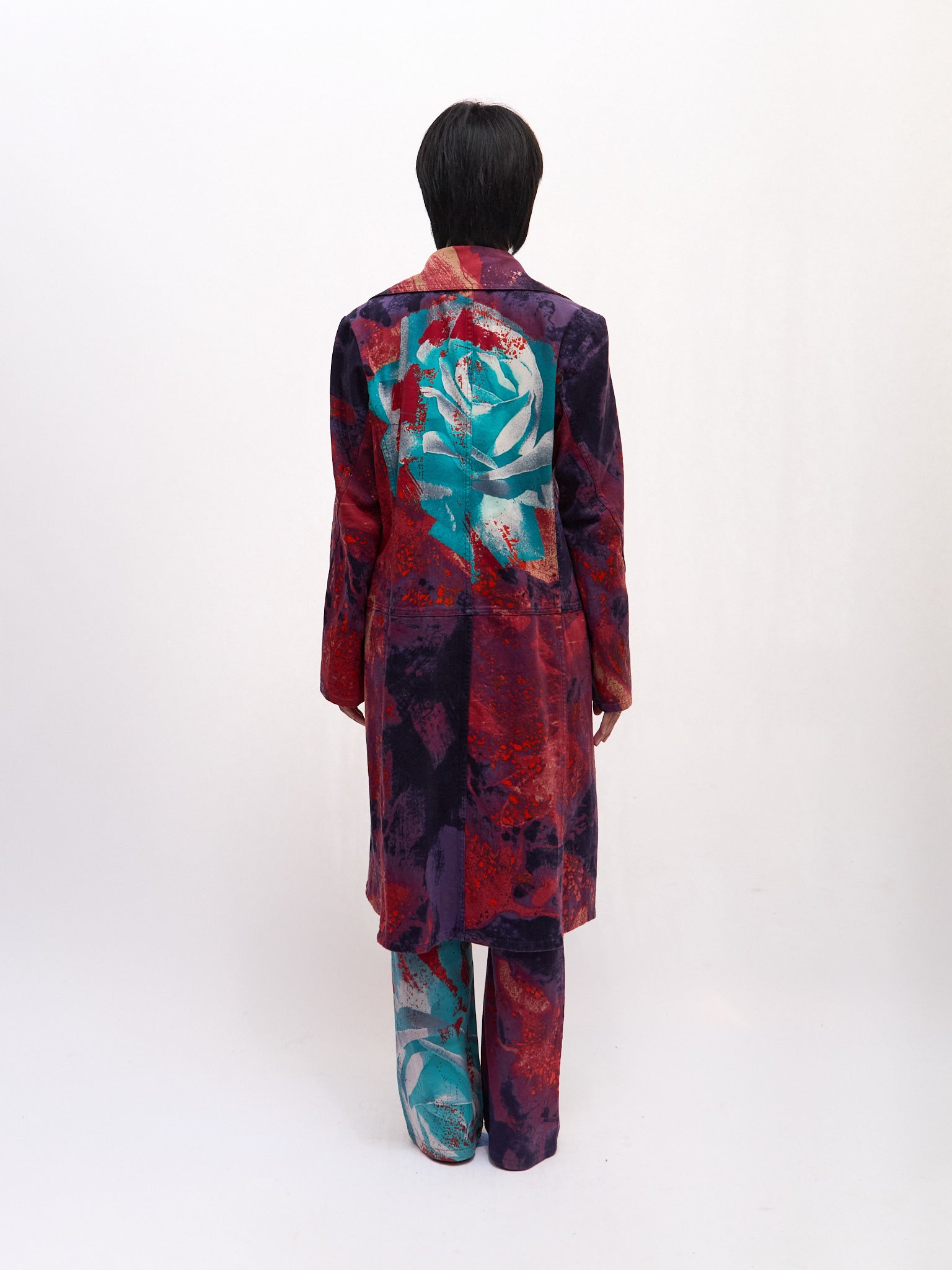 Just Cavalli Volcanic Print Maxi Jacket