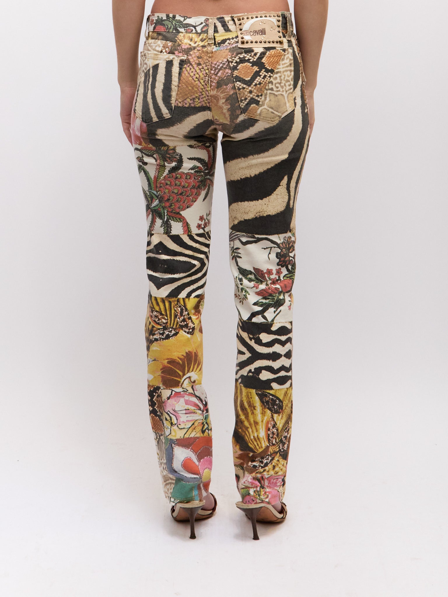 Just Cavalli Patchwork Print Pants