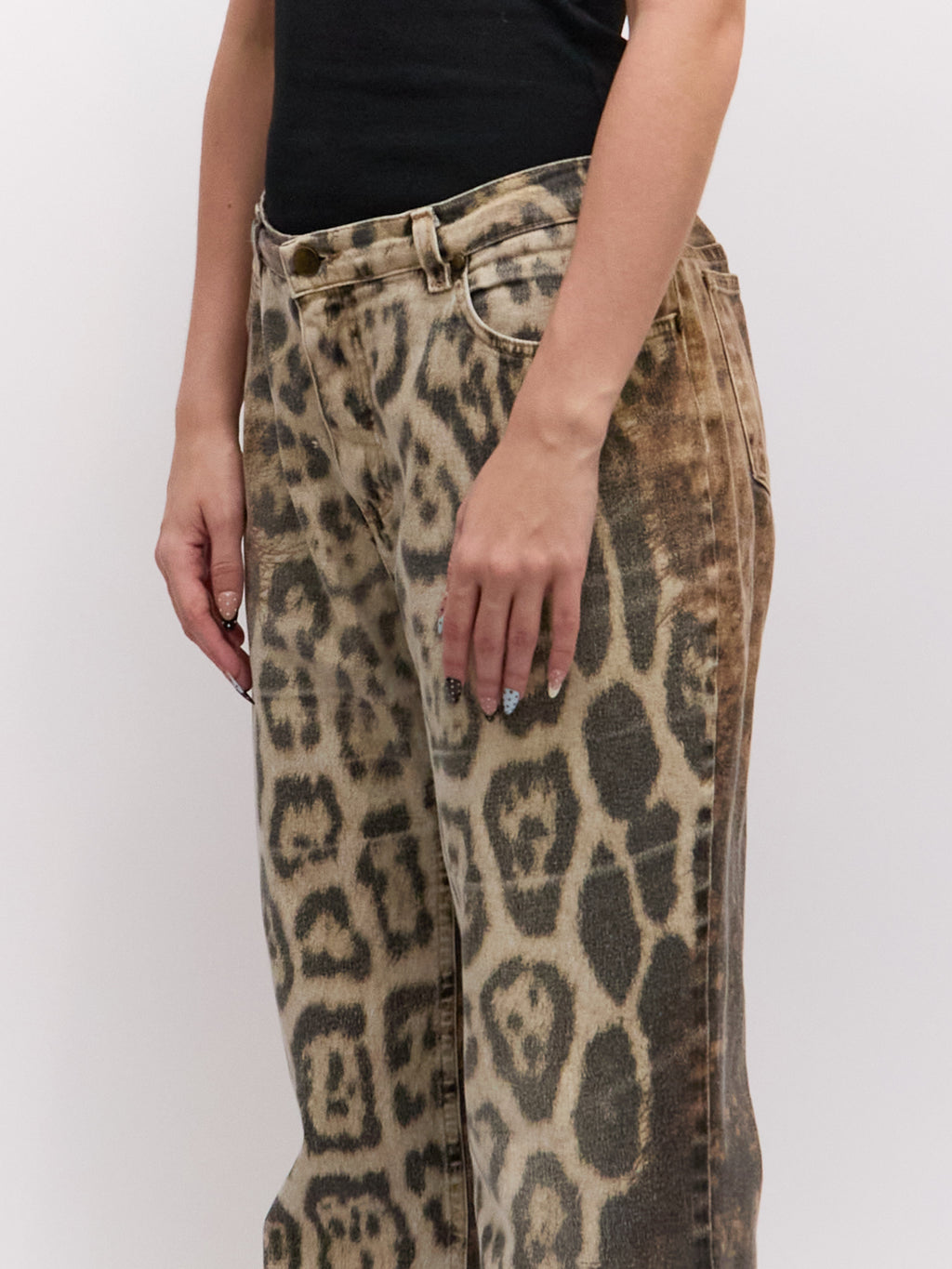 Roberto Cavalli Cheetah Print Pants Size XL W34
