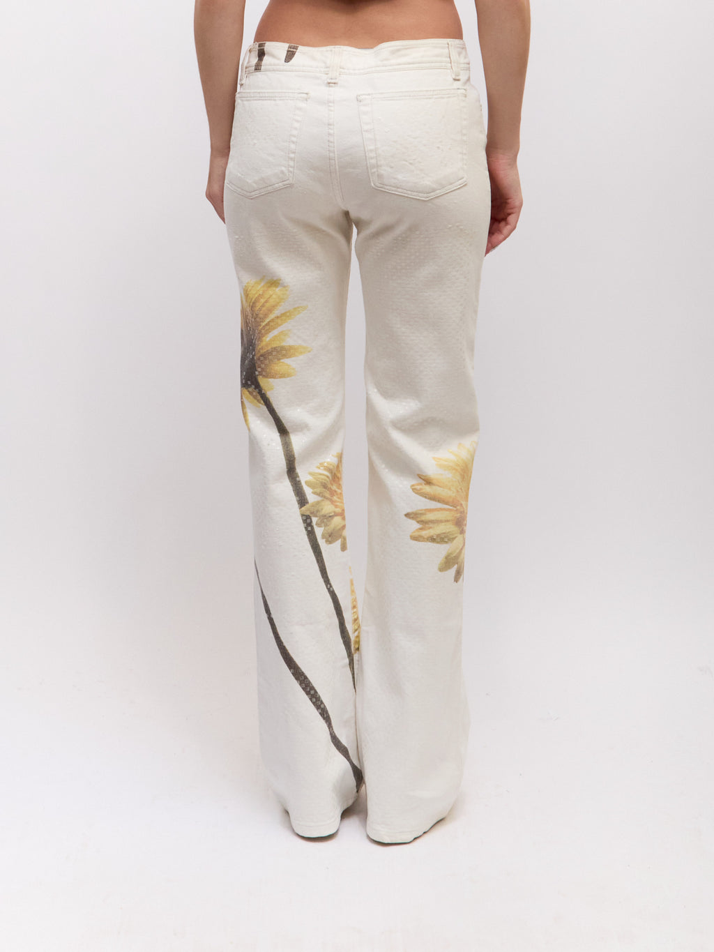 Roberto Cavalli Daisy Print Pants [BOTTOM ONLY]