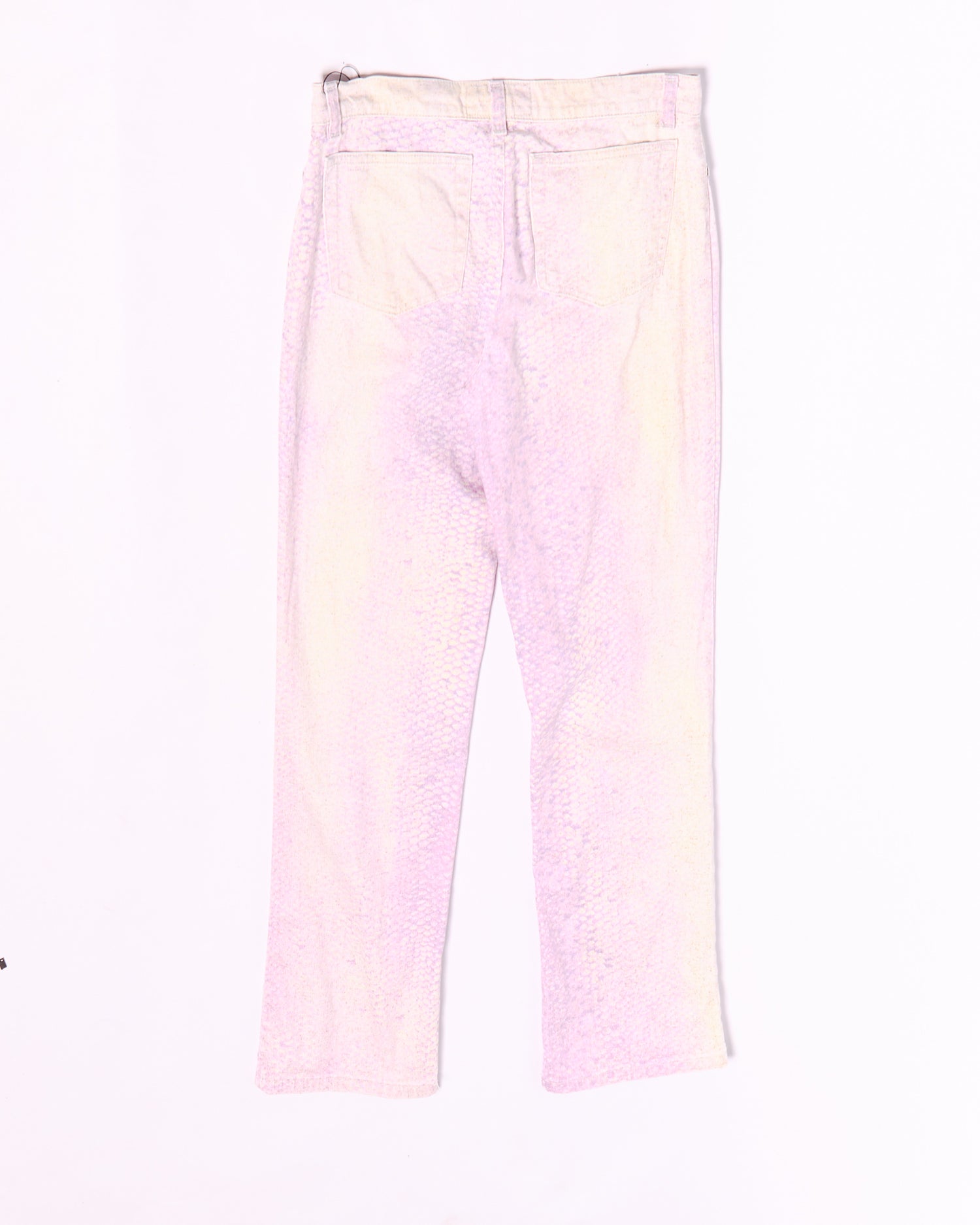 Roberto Cavalli Purple Gradient Snake Print Jeans W33