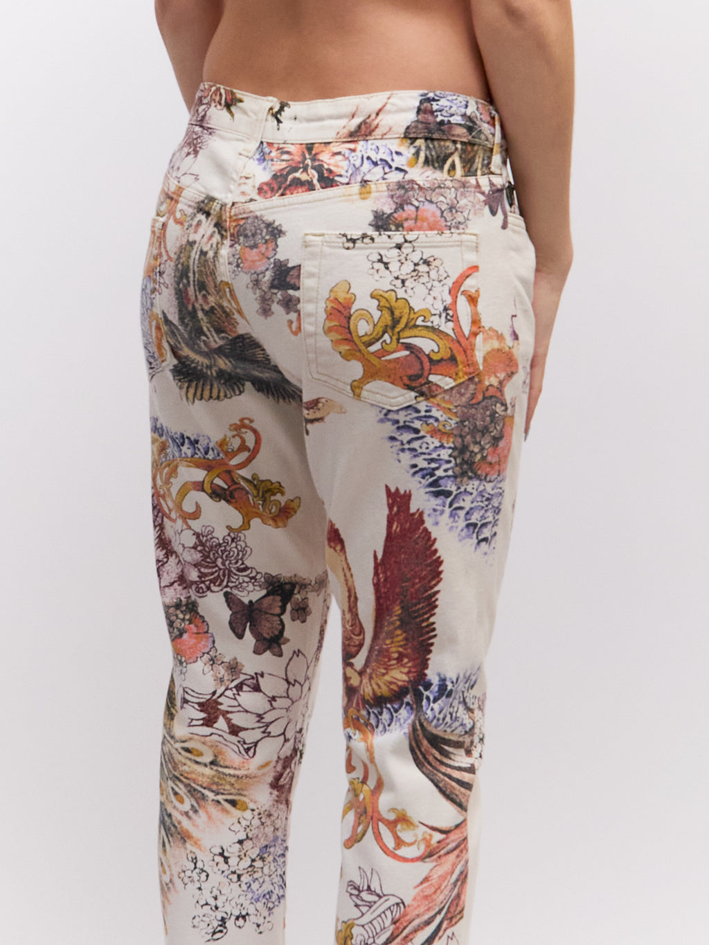 Just Cavalli Multicolor Print Blazer Pants Full Set