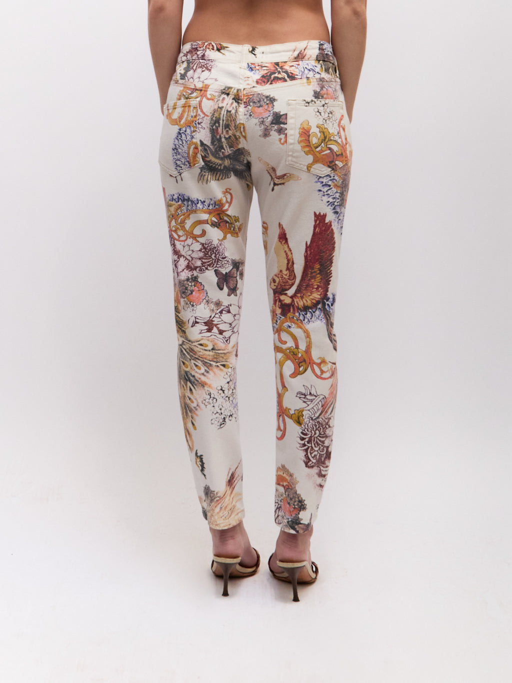 Just Cavalli Multicolor Print Blazer Pants Full Set