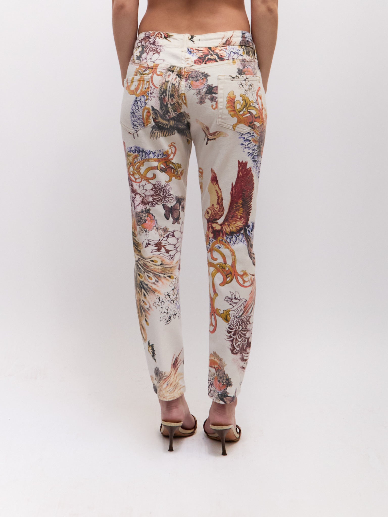 Just Cavalli Multicolor Print Blazer Pants Full Set