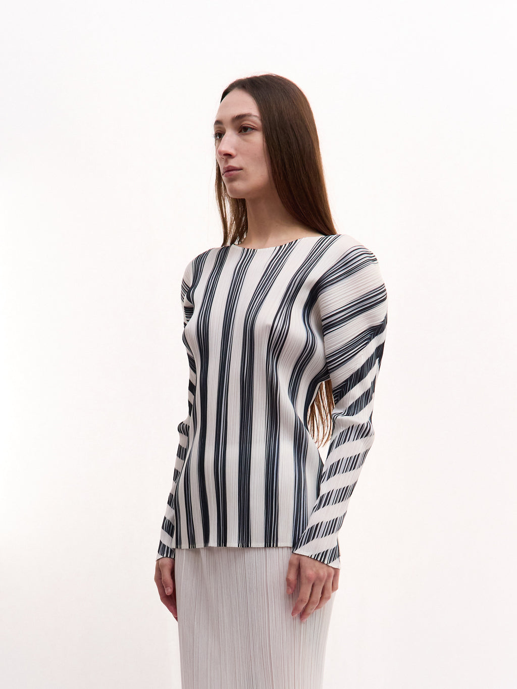 Pleats Pleats Striped Longsleeve