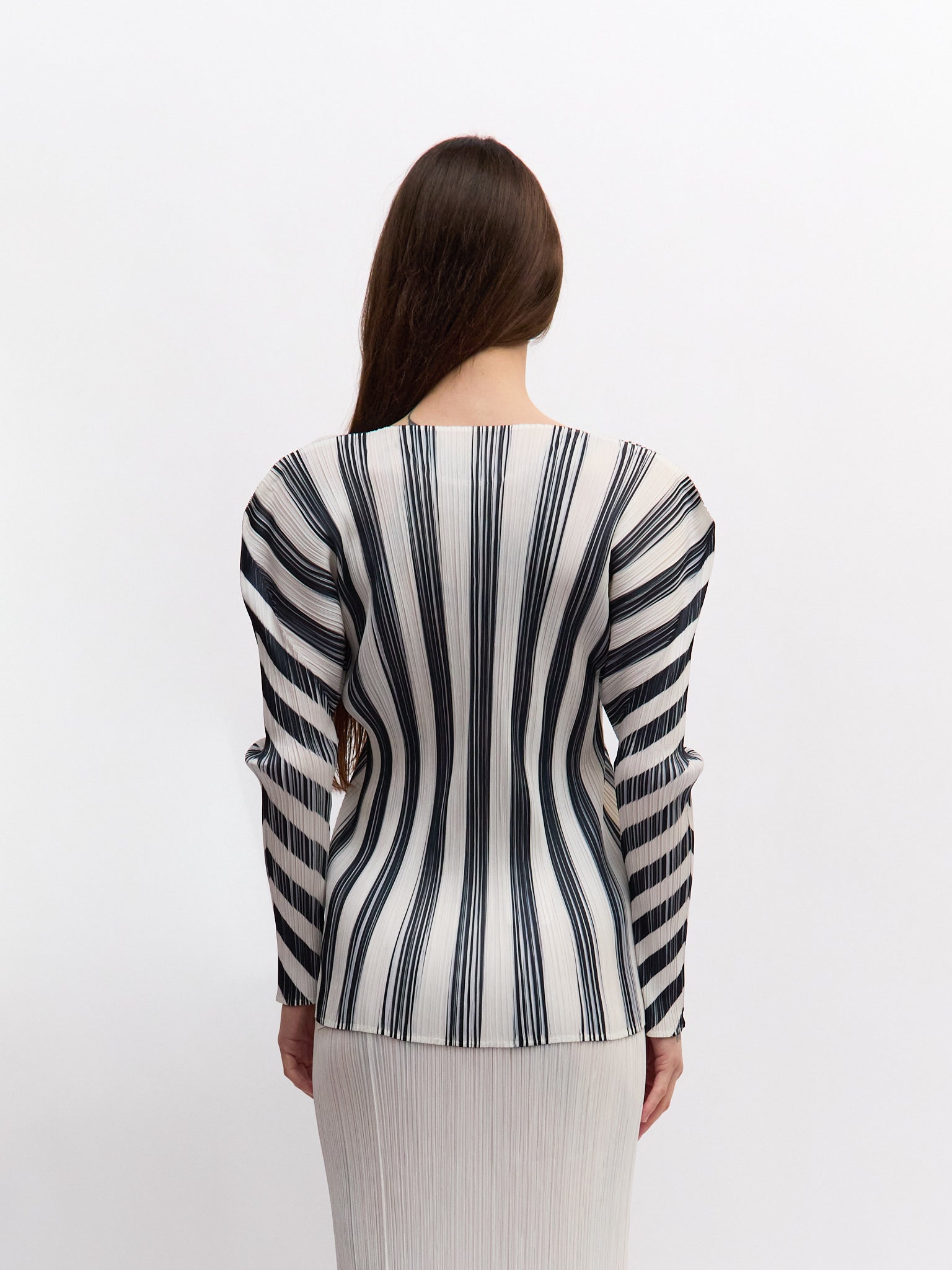 Pleats Pleats Striped Longsleeve