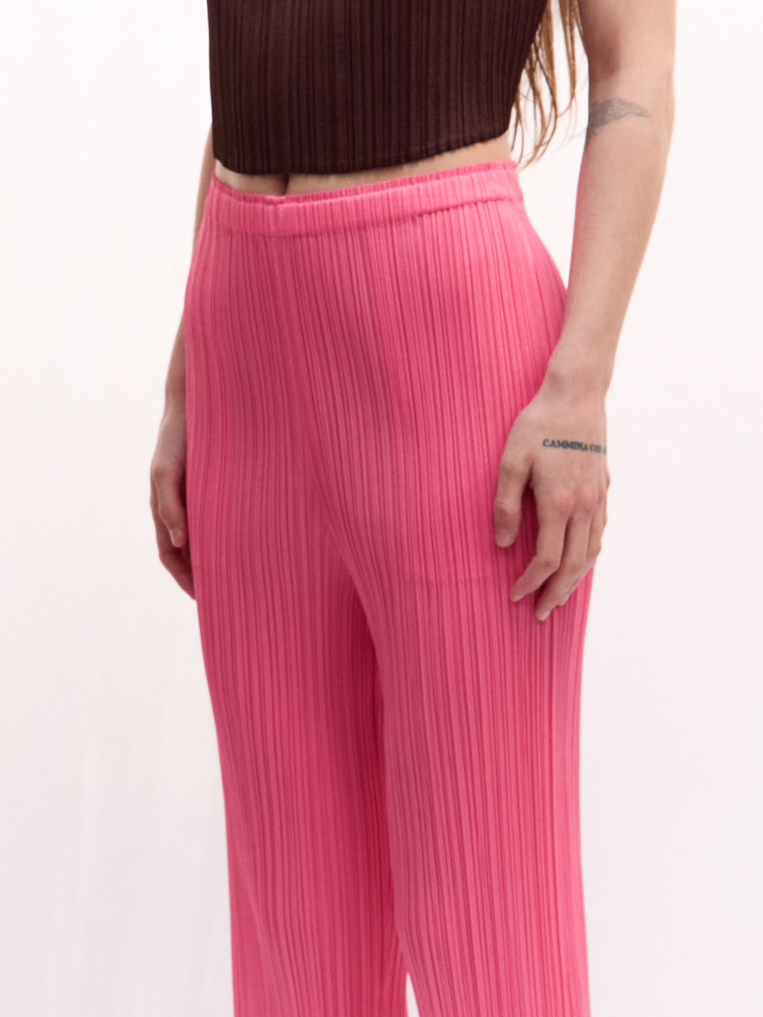 Issey Miyake Pleats Please Light Pink Pants