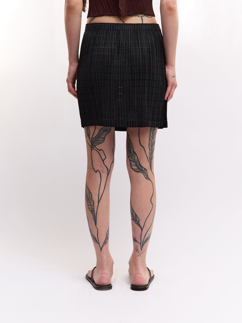 Pleats Please Black Mini Skirt