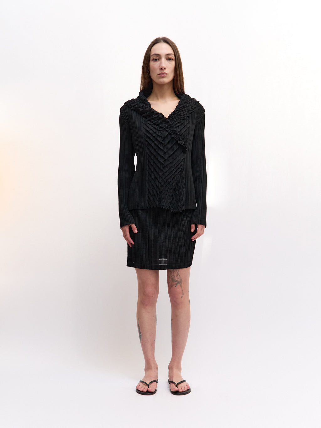Issey Miyake Diagonal Pleats Blazer