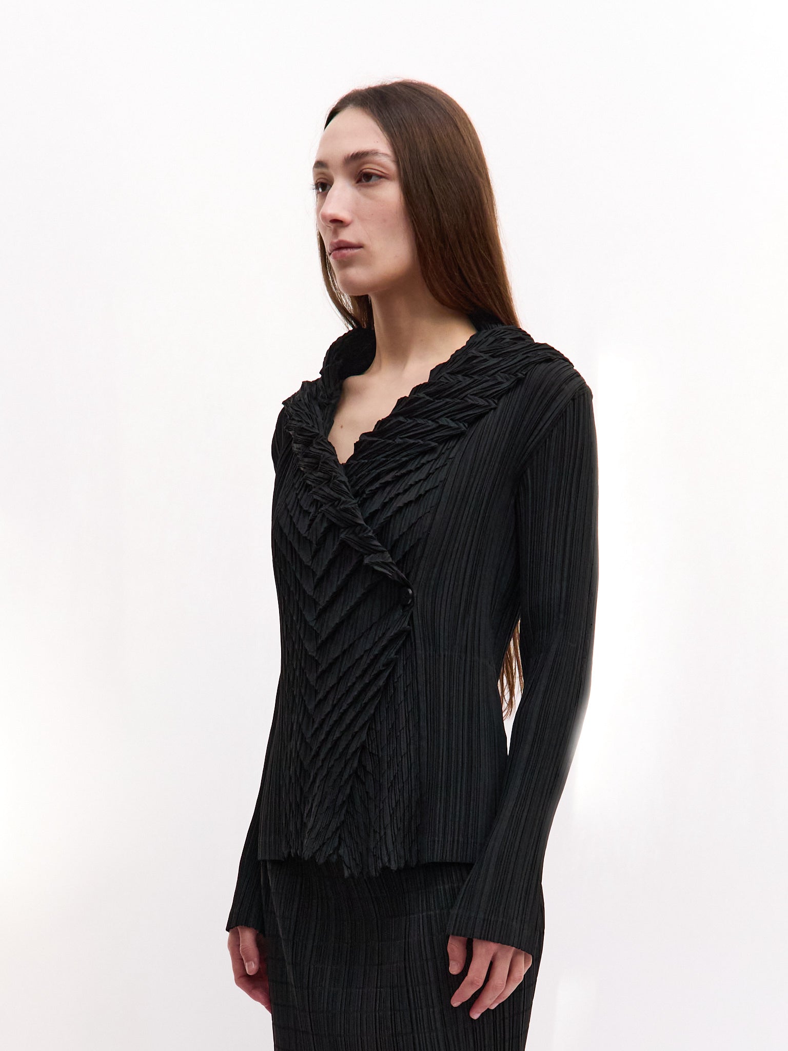 Issey Miyake Diagonal Pleats Blazer